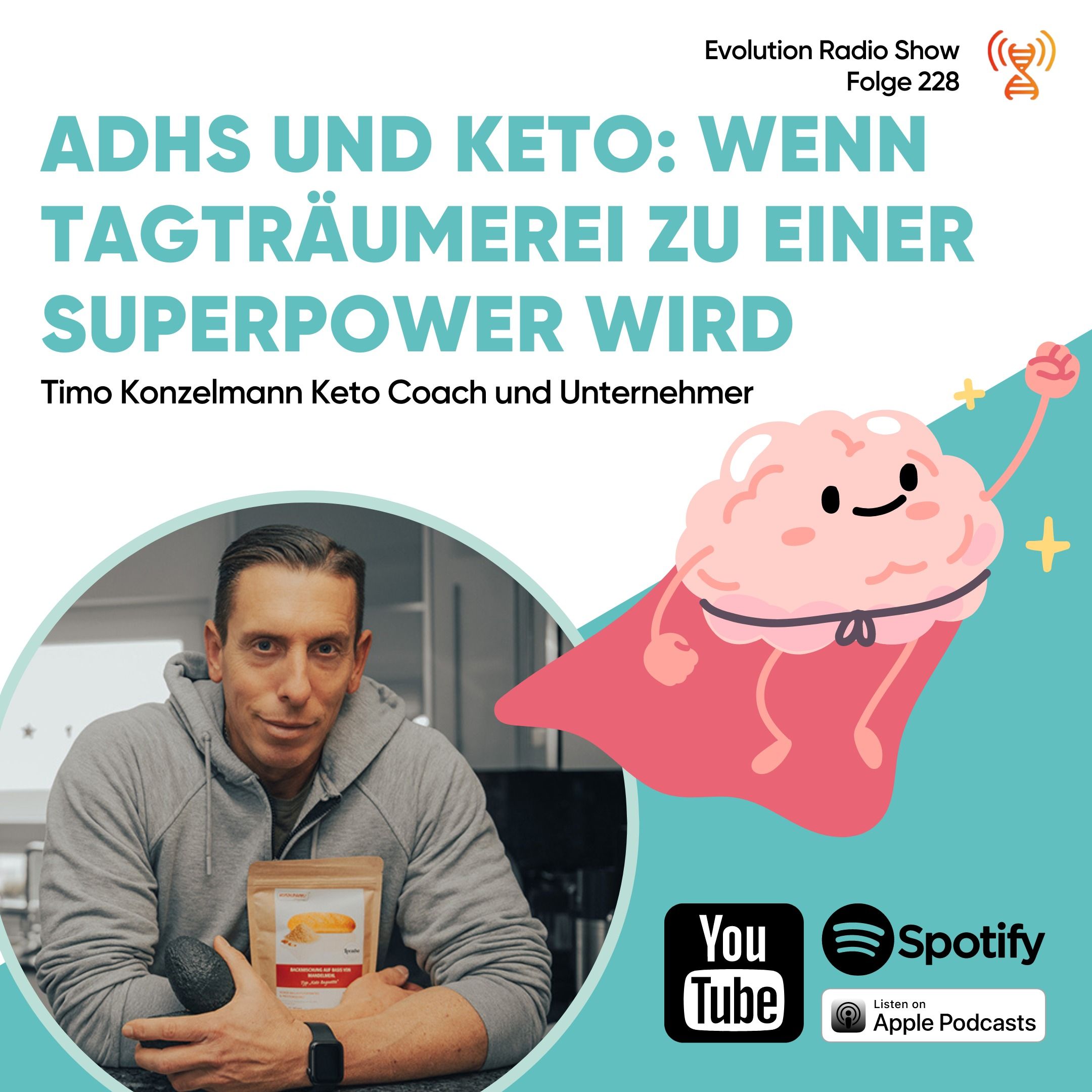 ADHS mit Keto im Griff: Wenn Tagträumerei zu einer Superpower wird mit Timo Konzelmann episode artwork