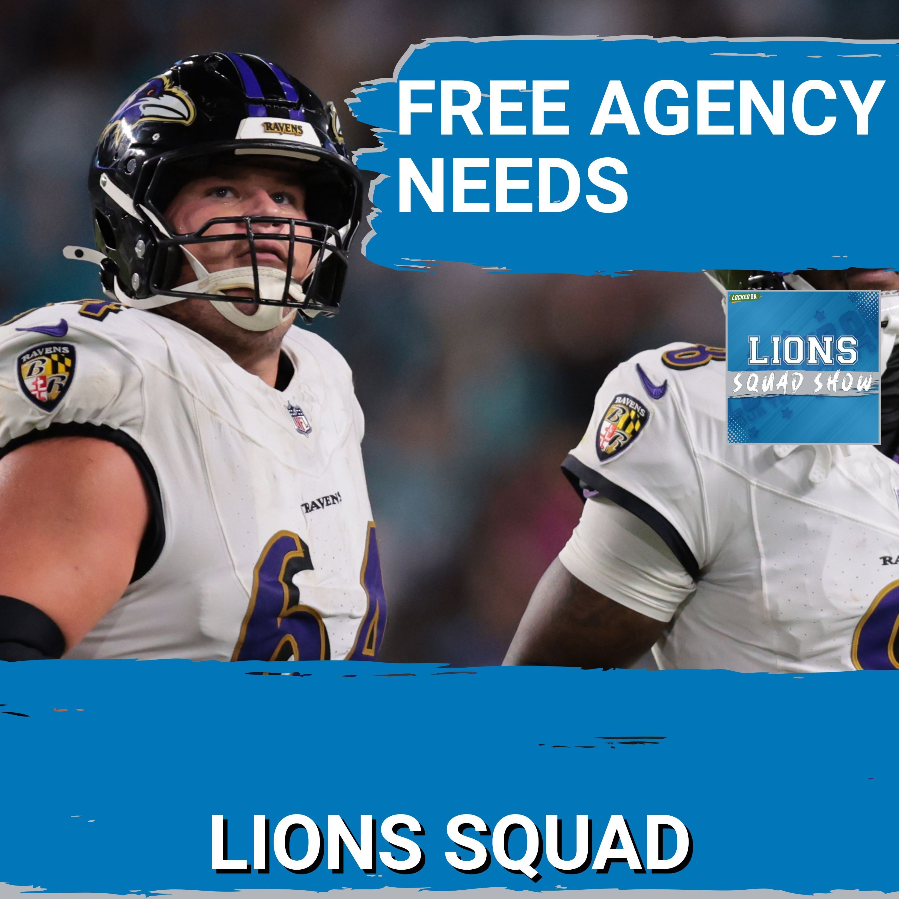 LIONS SQUAD SHOW: Detroit Lions FREE AGENCY NEEDS + Alex Anzalone Future In Detroit?