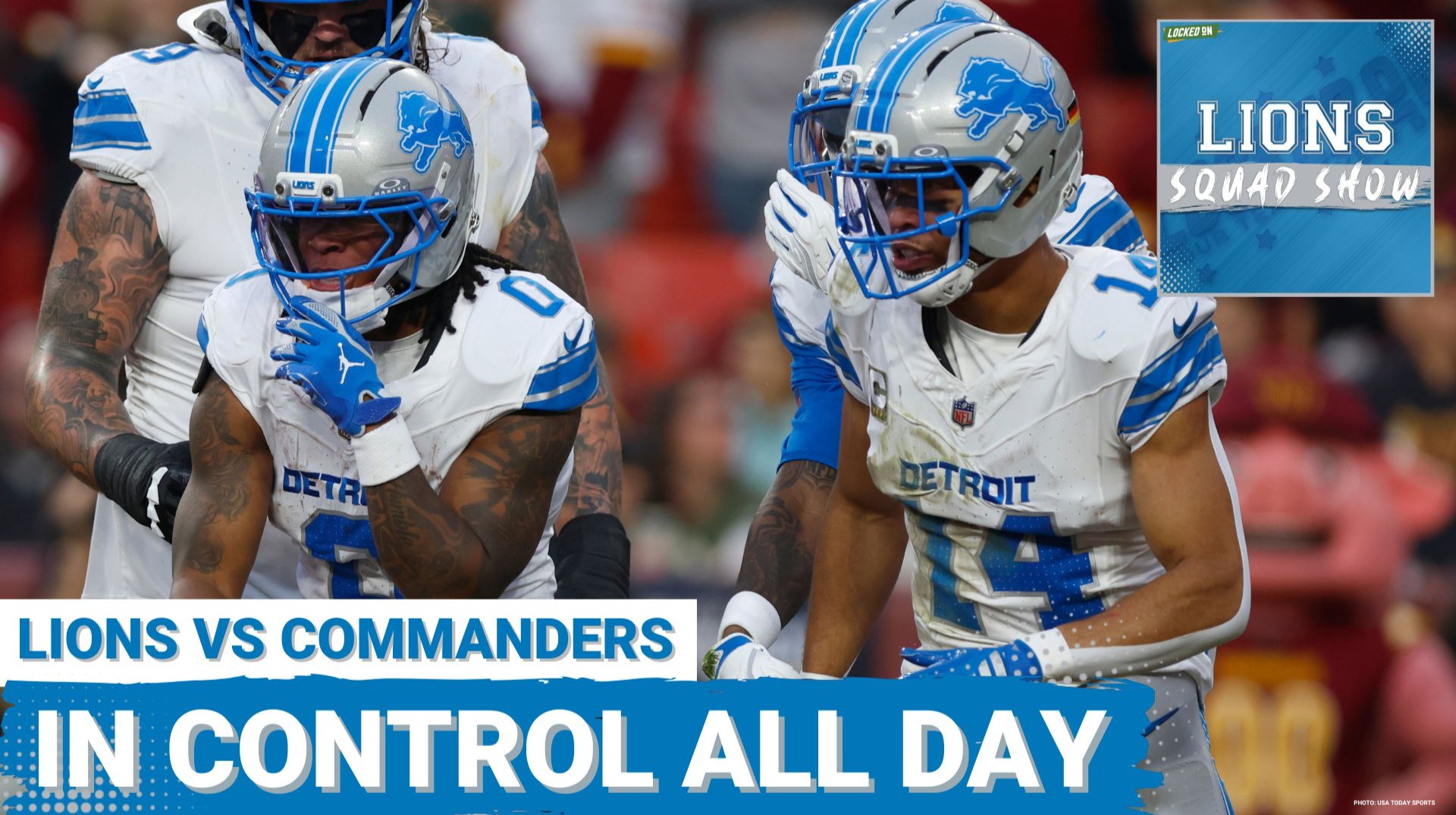 LIONS SQUAD SHOW: Detroit Lions BEAT Washington Commanders, In COMPLETE CONTROL All Game