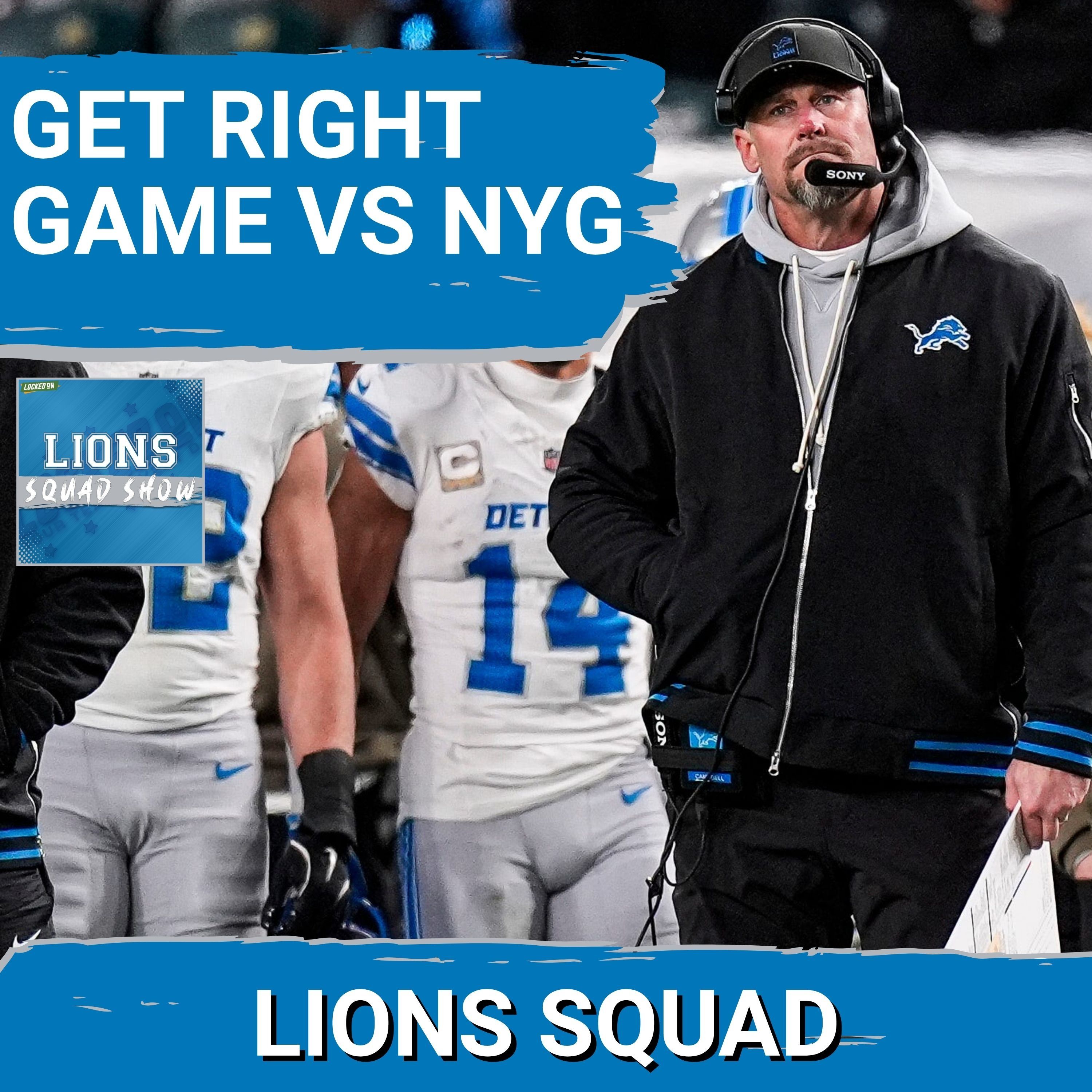 LIONS SQUAD SHOW: Detroit Lions RETURN HOME In Need Of A Bounce Back Win Against The New York Giants