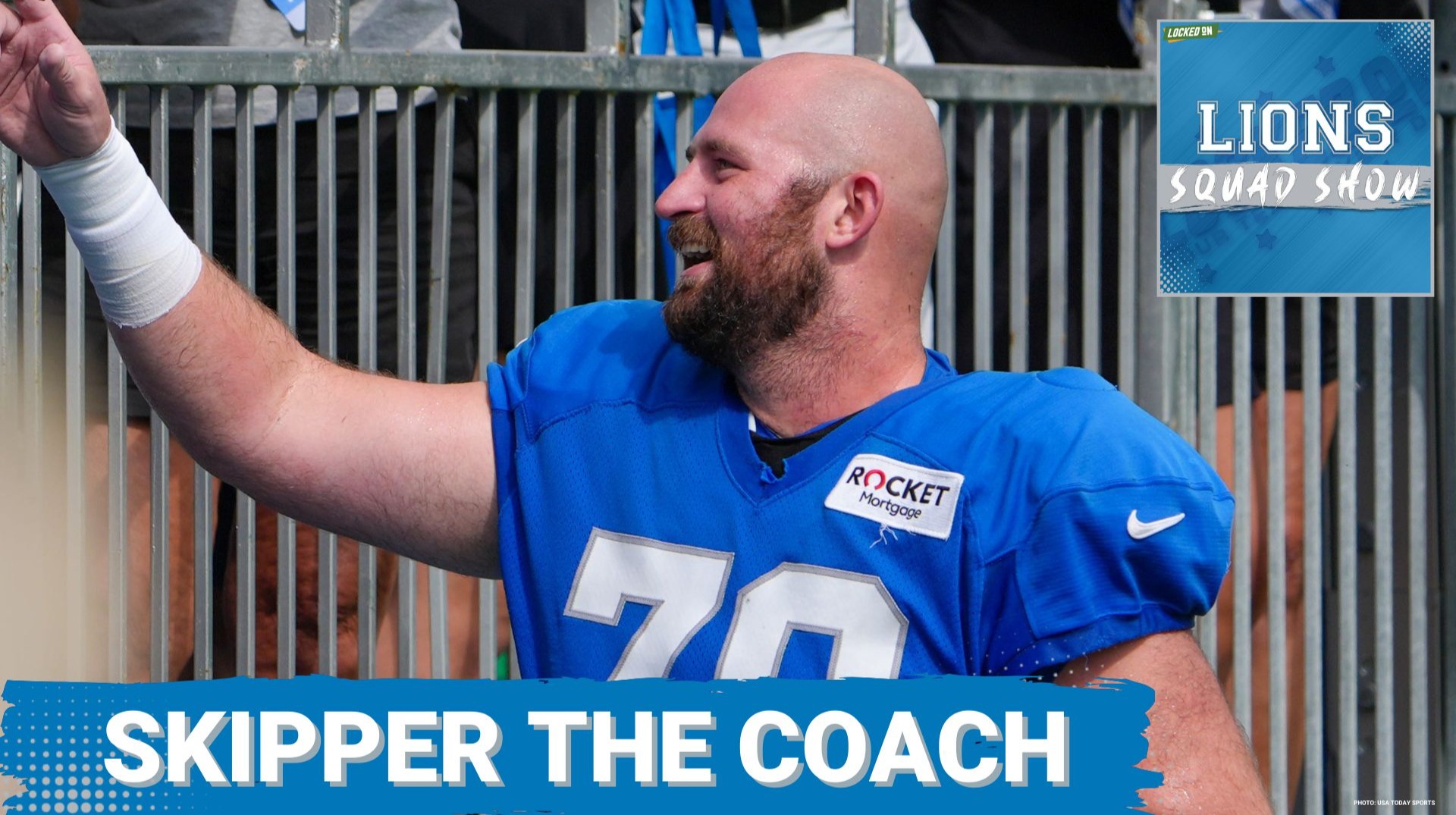 LIONS SQUAD SHOW: Dan Skipper THE COACH + Detroit Lions Cap Gymnastics