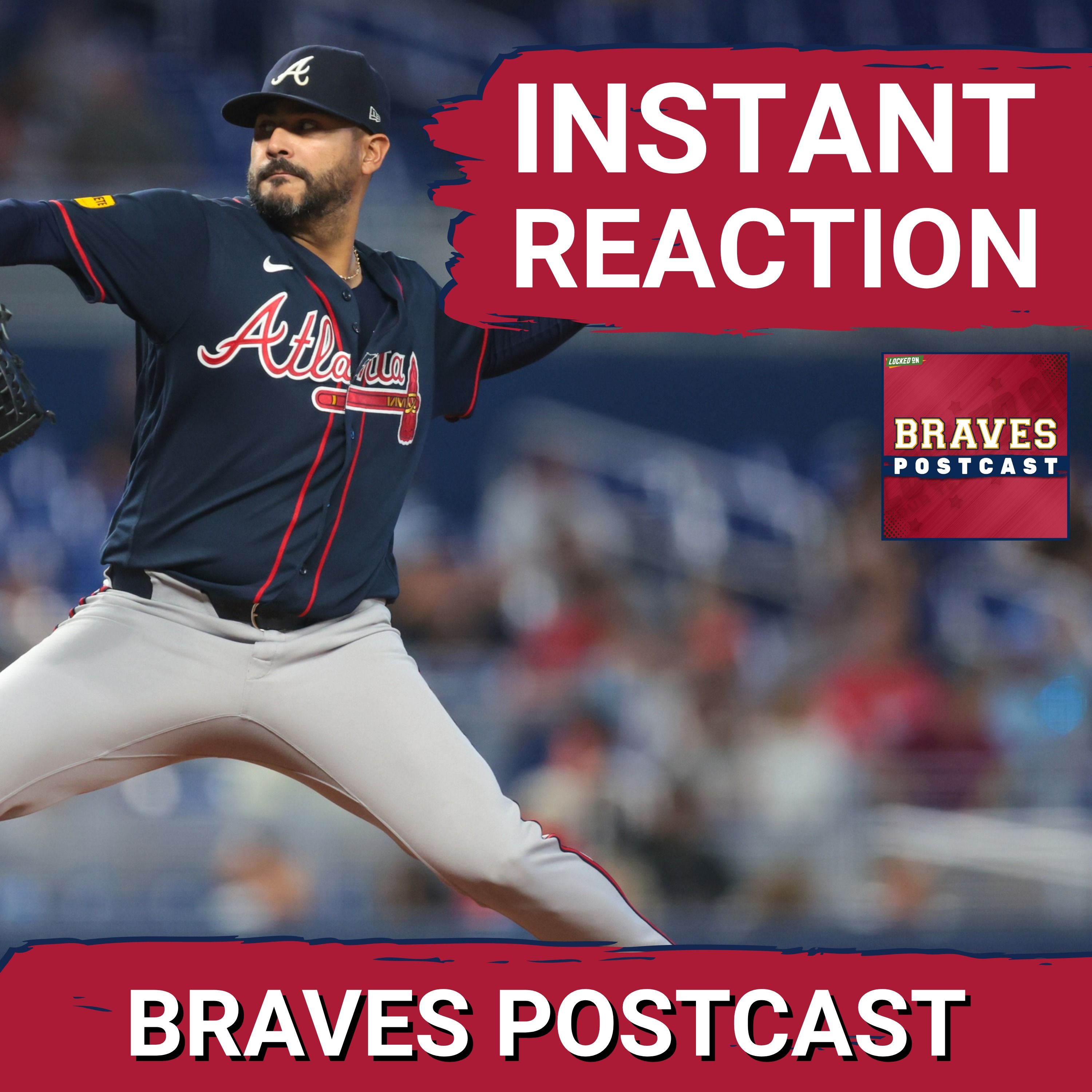 BRAVES POSTCAST: Braves even series in Miami vs Marlins behind Martín Pérez's 10 Ks LIVE REACTION