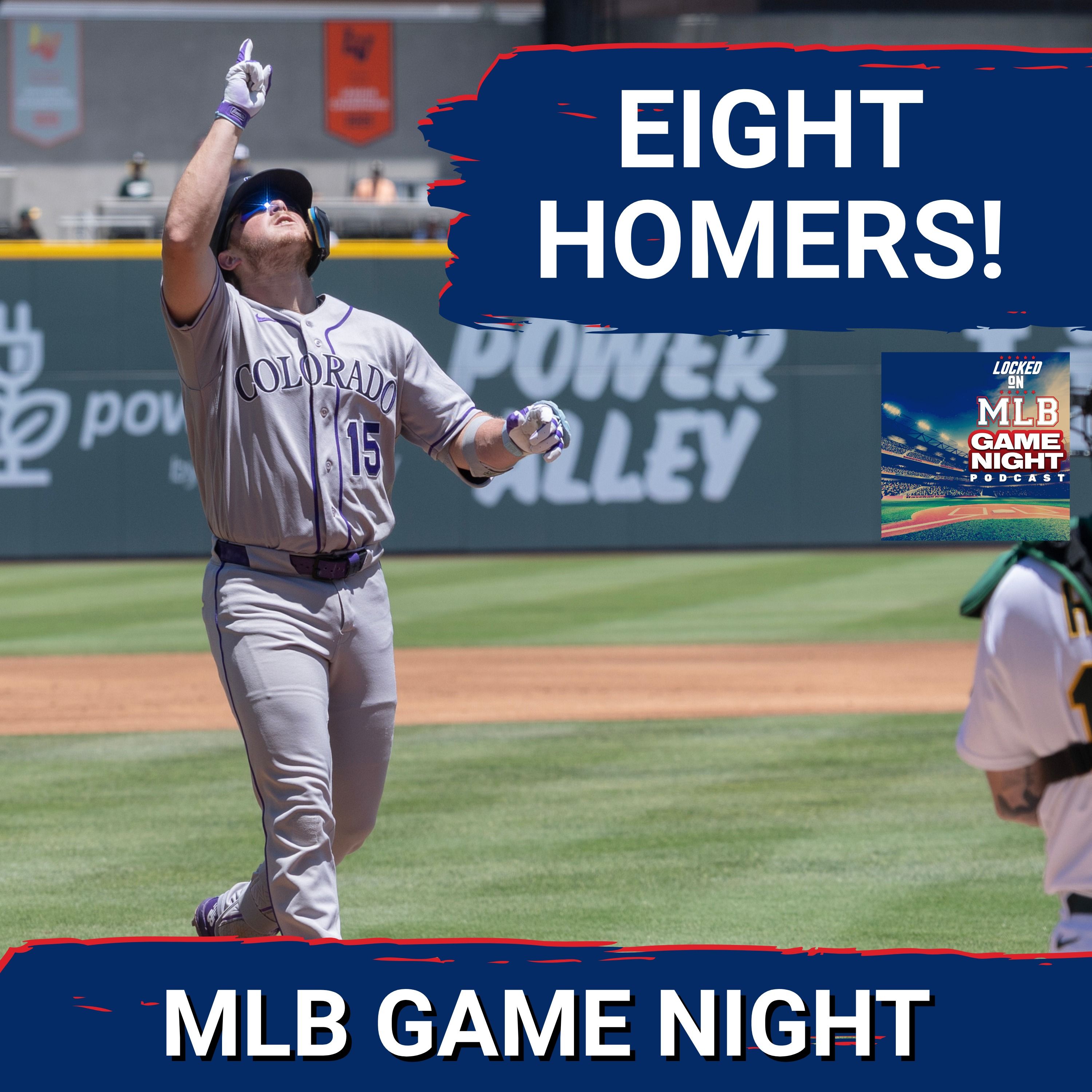 MLB GAME NIGHT: Rockies & Athletics combine for EIGHT homers in 32-run finale; Brewers blank Philly episode artwork