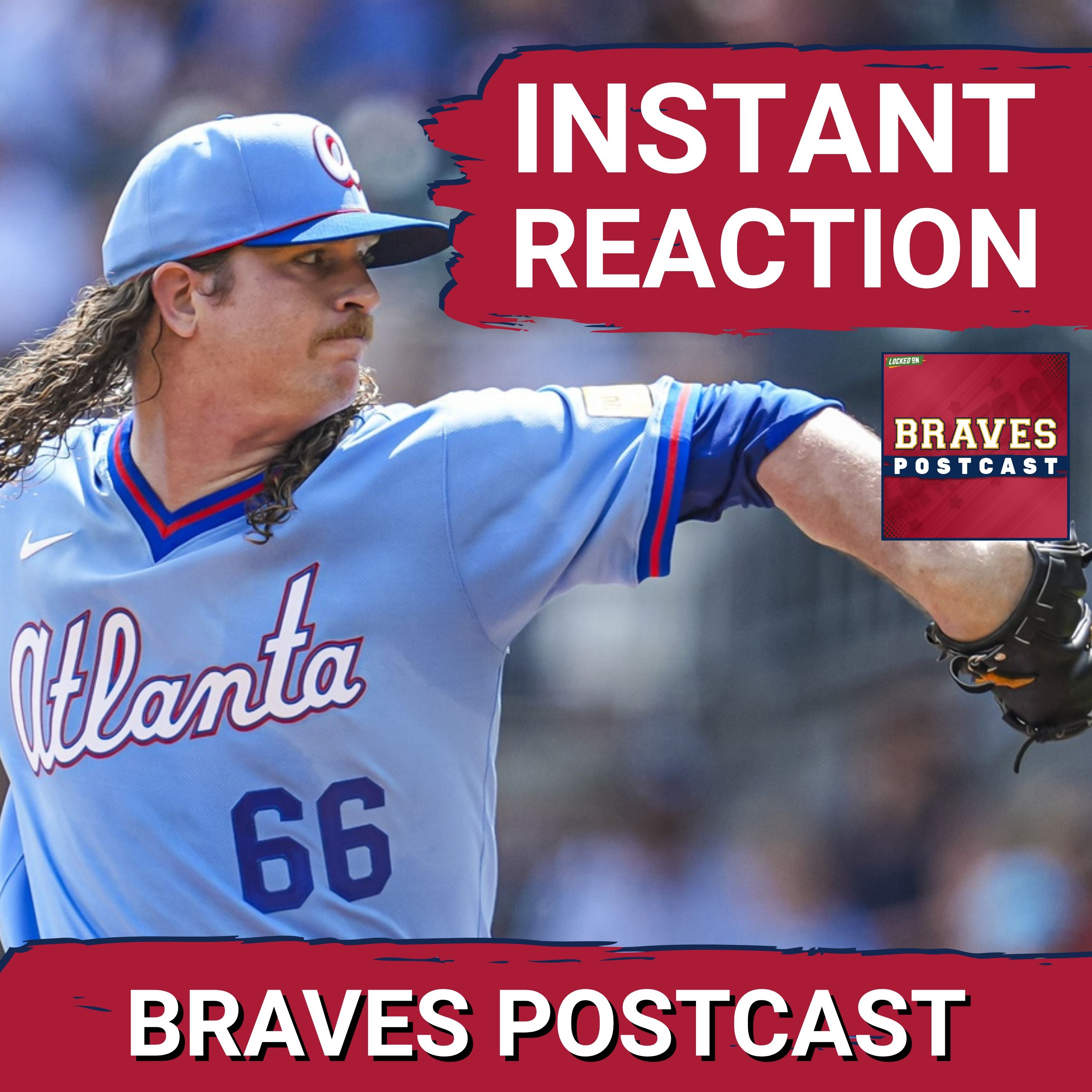 BRAVES POSTCAST: Braves ONE-HIT by the Nationals on a rainy Saturday in Truist Park LIVE REACTION