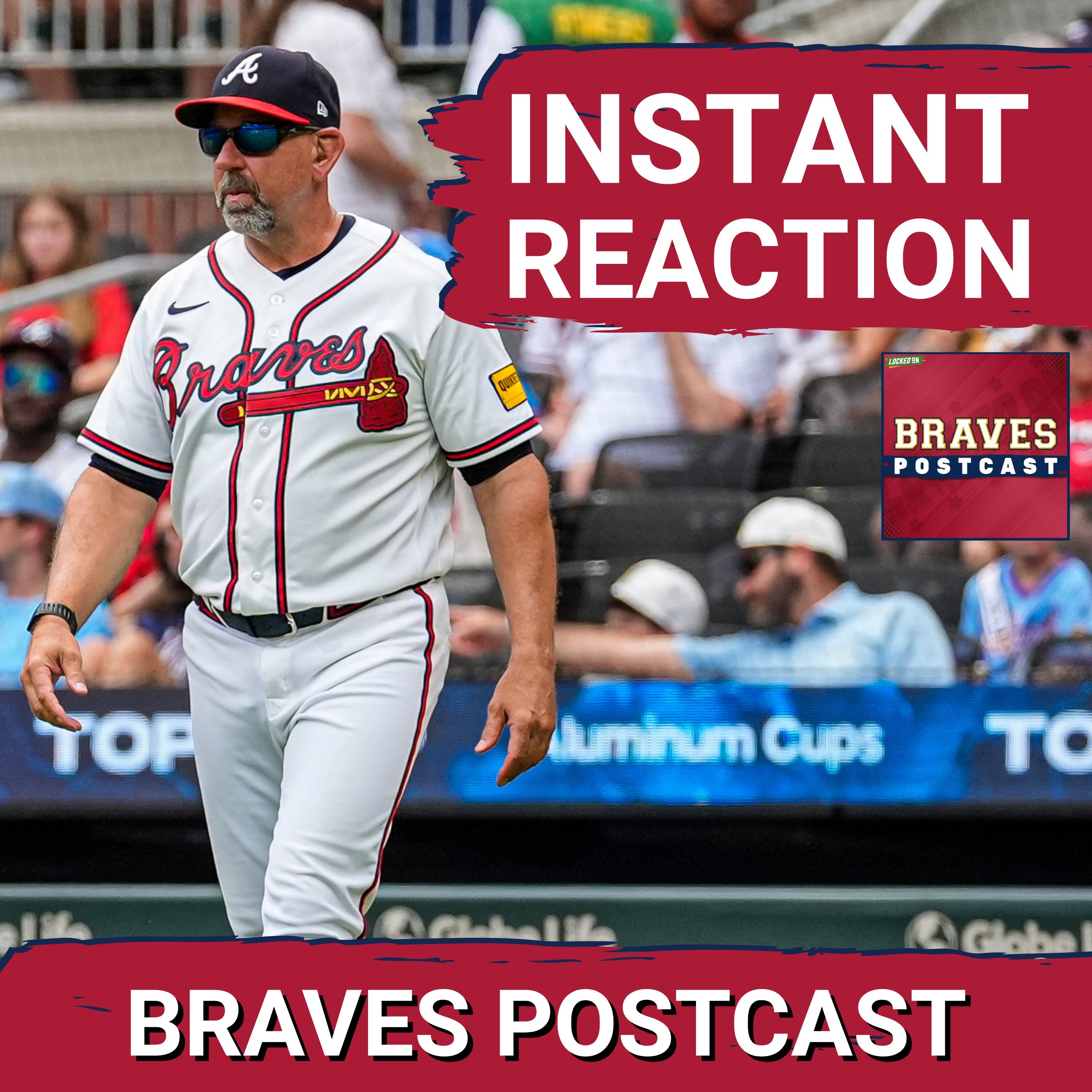 BRAVES POSTCAST: Reynaldo López, Atlanta Braves EMBARRASSED by San Diego Padres in gm2 LIVE REACTION