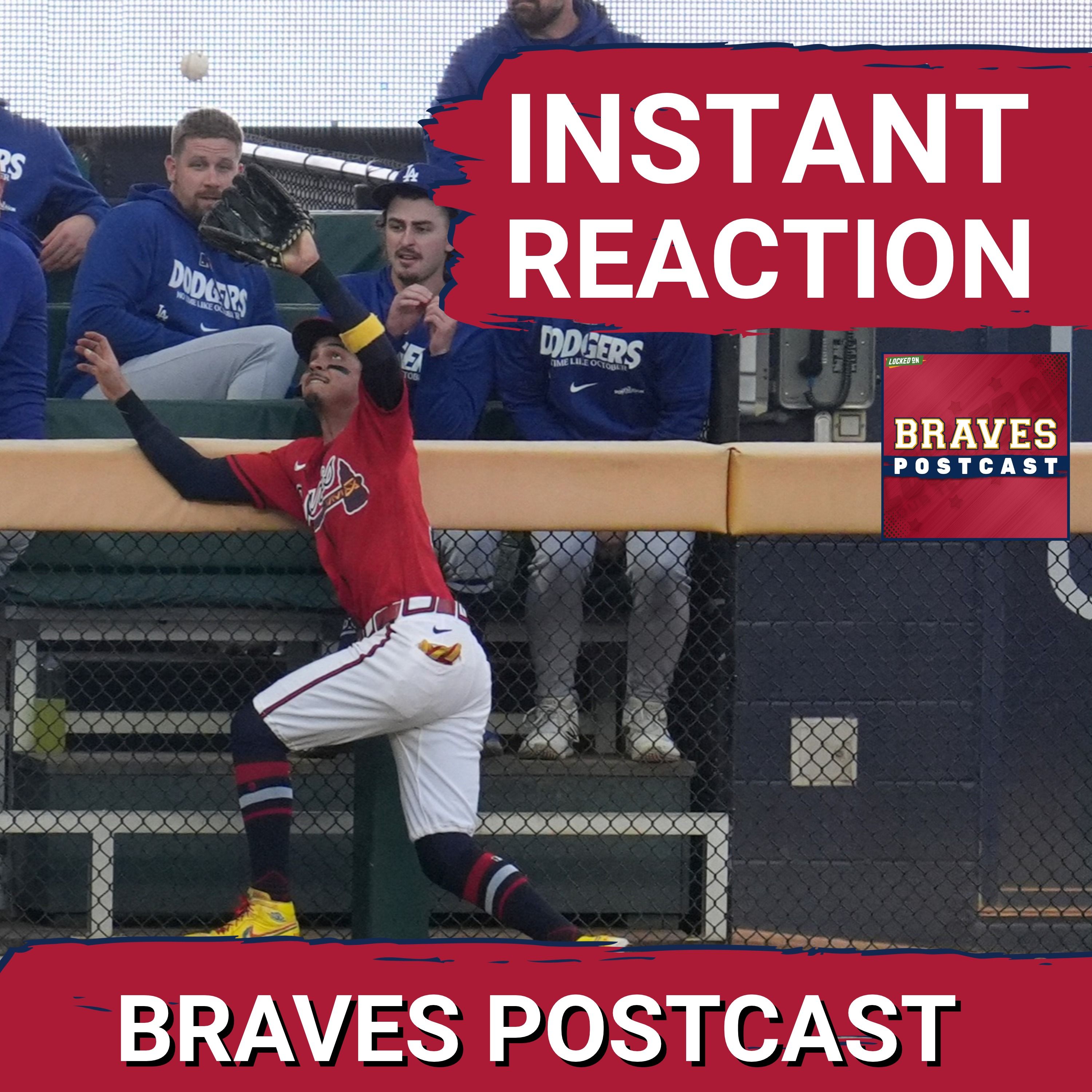 BRAVES POSTCAST: Chris Sale BLASTED by Dodgers, offense falters in NLDS GM3 loss | LIVE REACTION episode artwork