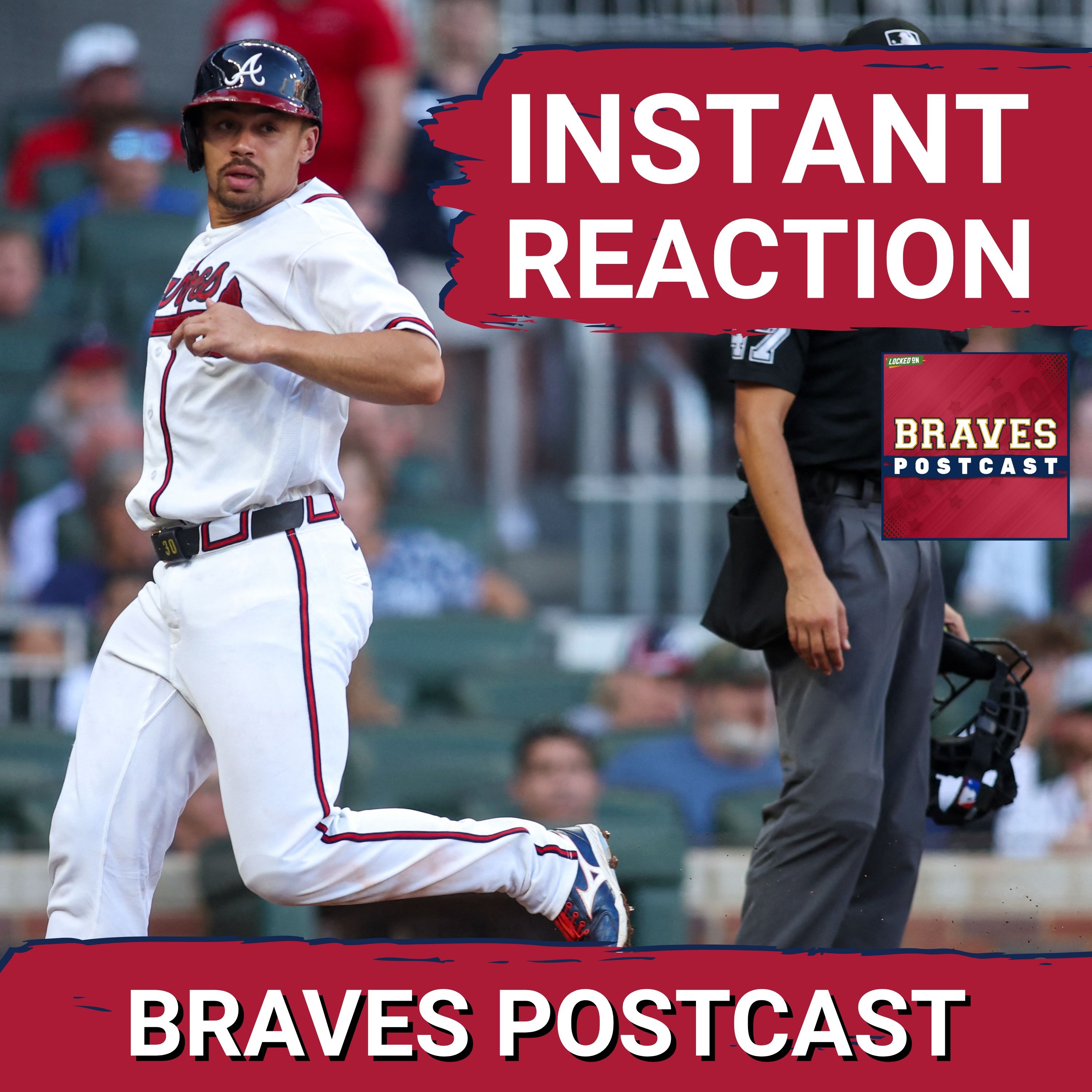 BRAVES POSTCAST: Atlanta Braves survive late RUN BARRAGE to win game three vs Padres LIVE REACTION