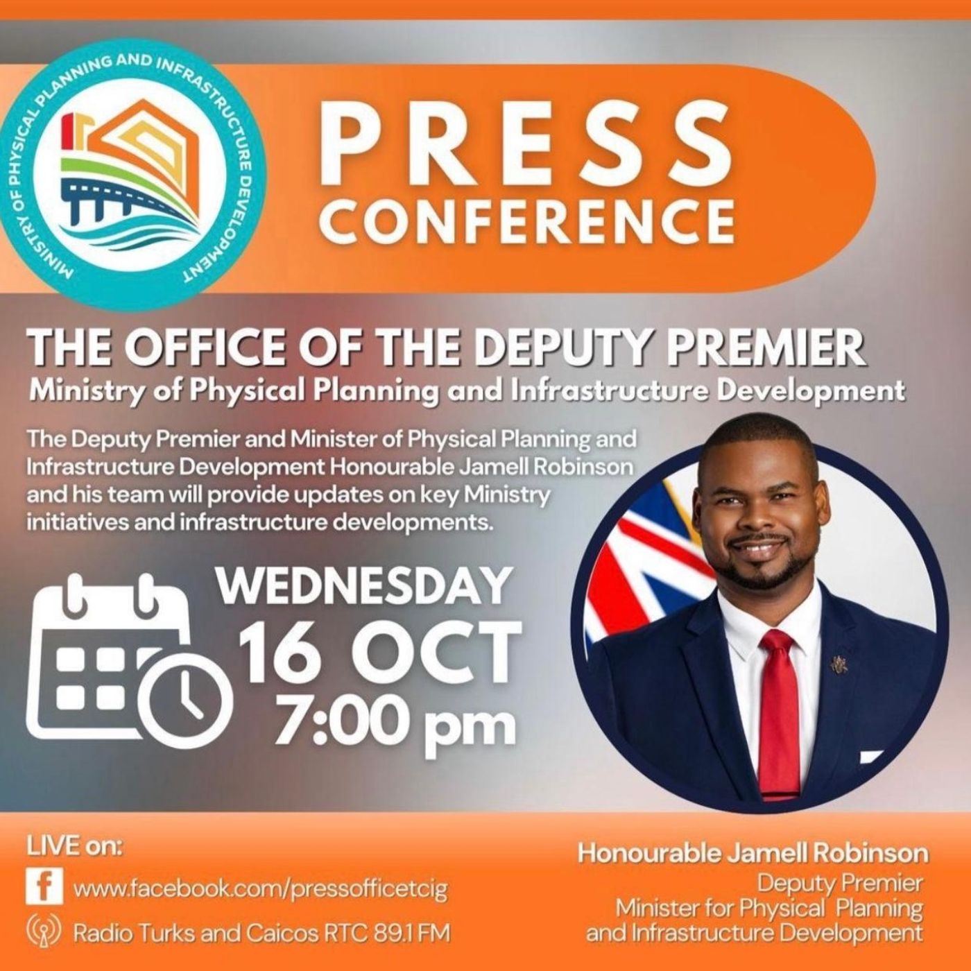 PRESS CONFERENCE - OFFICE OF THE DEPUTY PREMIER - OCT 16th, 2024