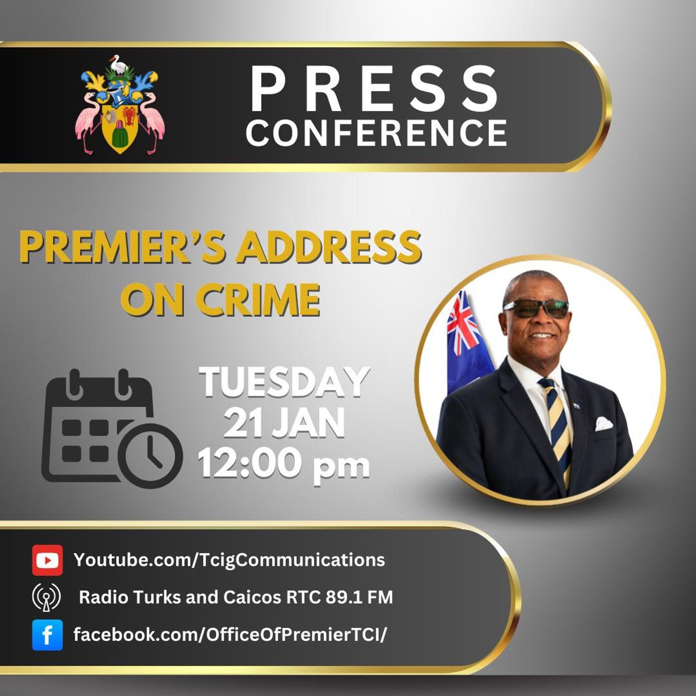 Hon. Premiers Address on Crime - January 21, 2025