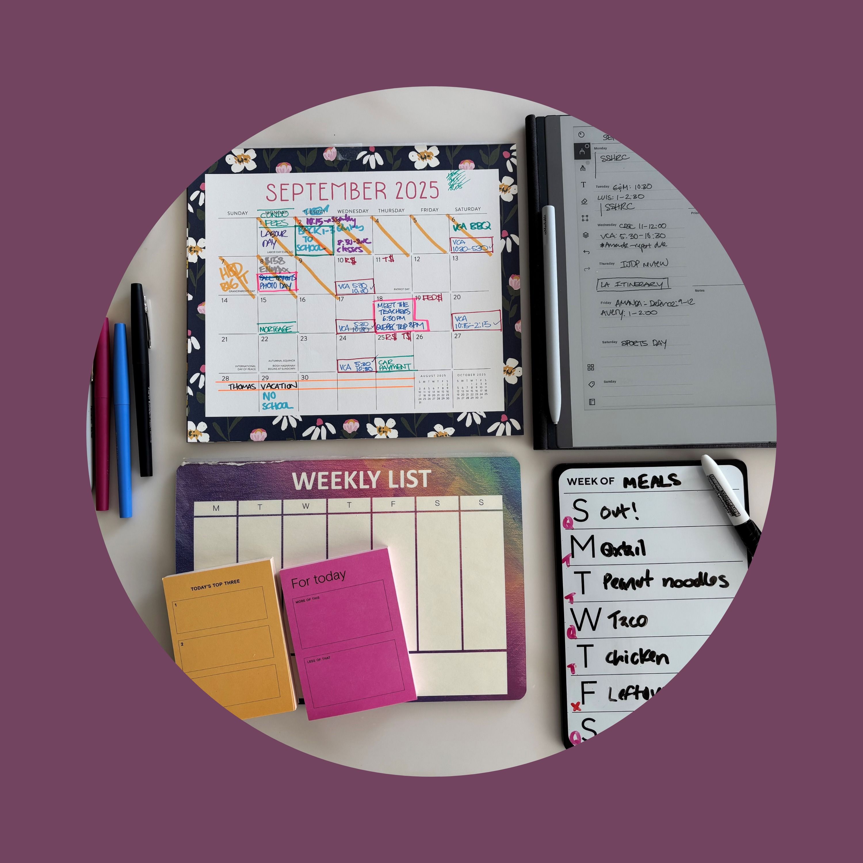 The stress of shared calendars in modern parenting