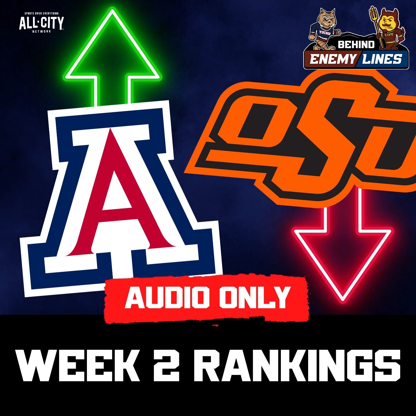 Behind Enemy Lines: Did Arizona & ASU RISE In Big 12 Power Rankings Ahead Of Week 2? episode artwork