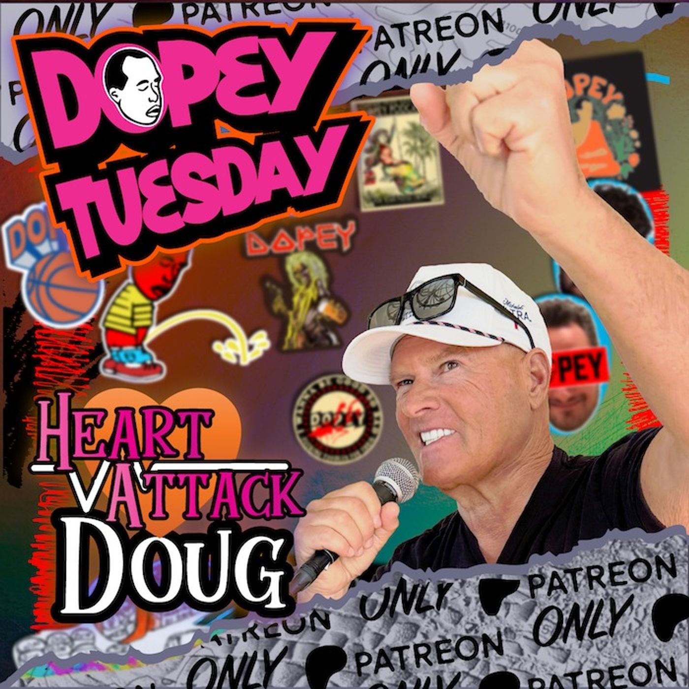 Dopey Tuesday Patreon Teaser with Heart Attack Doug — Birthday, Euphoria, Prison, and Stickers
