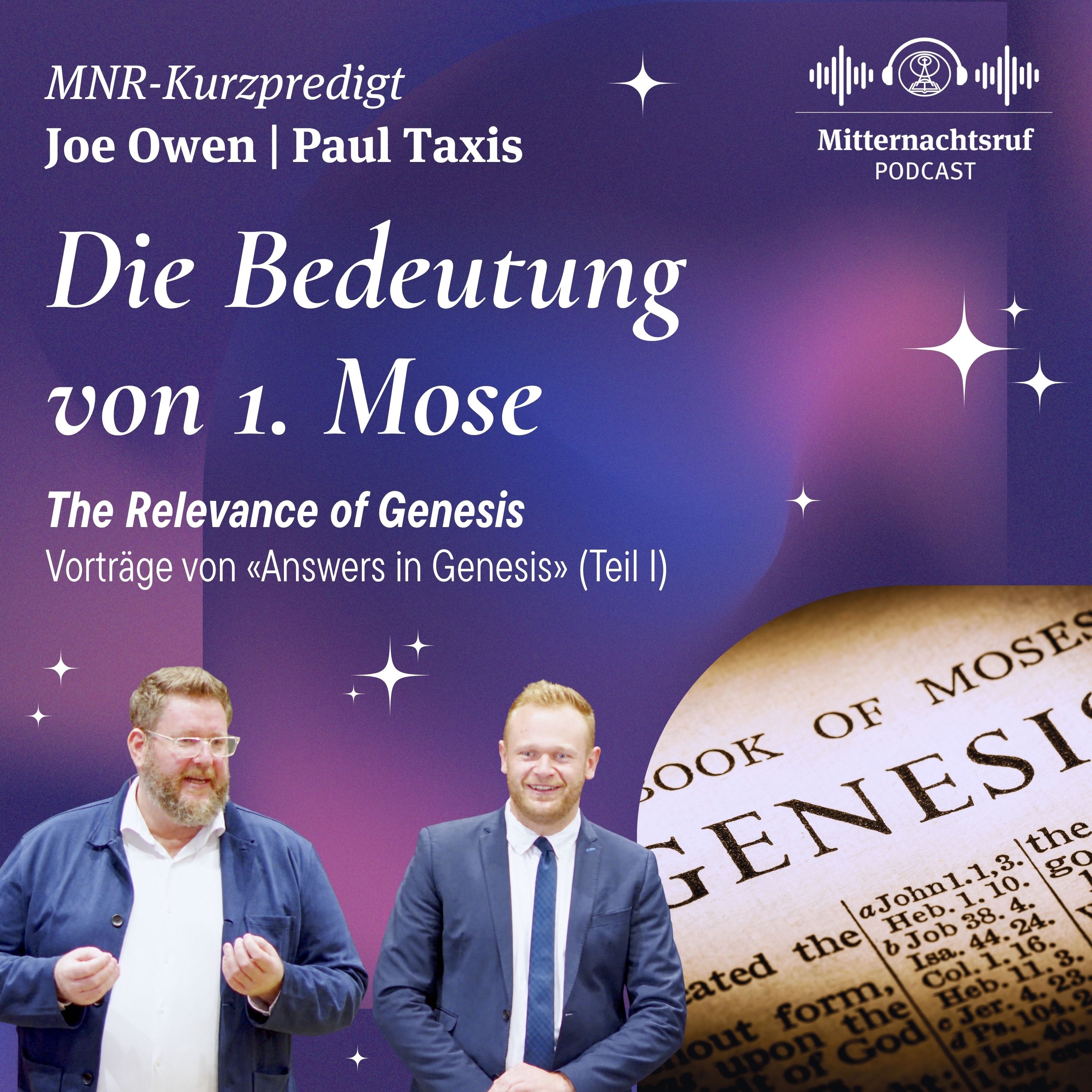 Die Bedeutung von 1. Mose (The Relevance of Genesis) | Joe Owen (Übers. Paul Taxis)