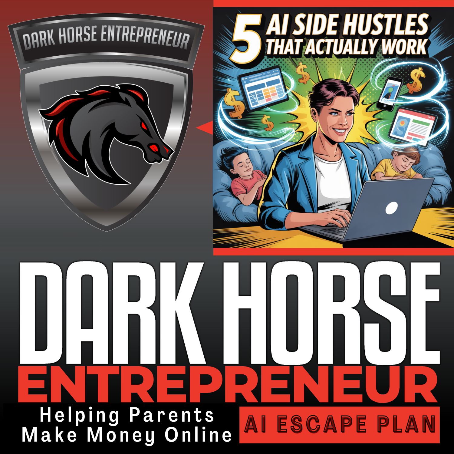 EP 534 5 AI Side Hustles That Actually Work – No Tech Skills Needed for Busy Parents episode artwork