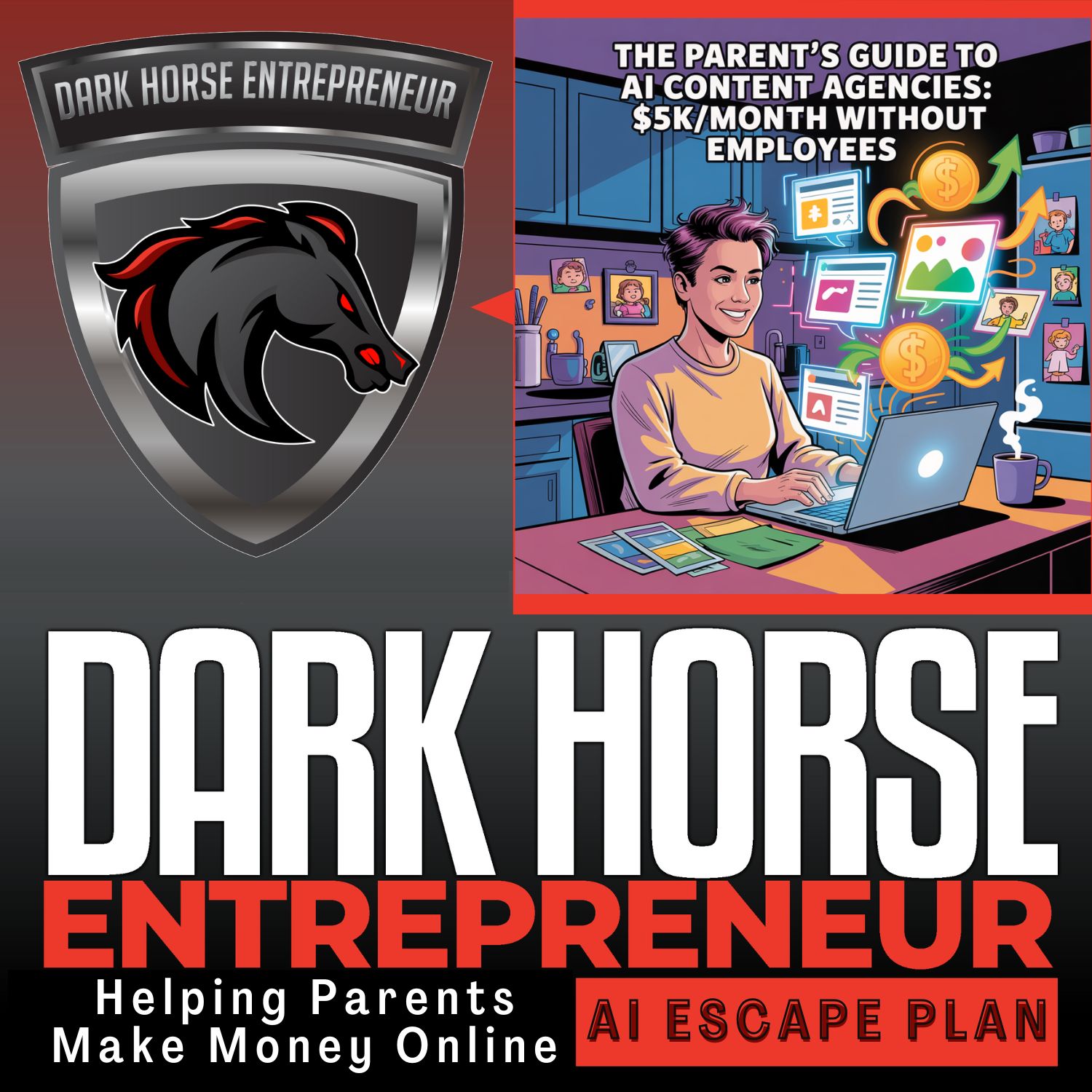 EP 532 How Parents Are Stealing Clients From $50K Marketing Agencies (Using Free AI) | AI content agency | AI Side Hustle | make money online | entrepreneur tips | ai entrepreneur episode artwork
