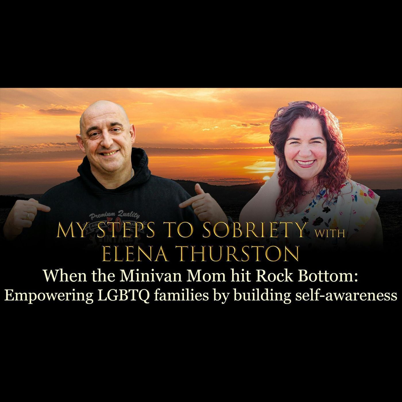 Episode 62 - Elena Thurston - When the Minivan Mom hit Rock Bottom. Empowering LGBTQ families and allies episode artwork