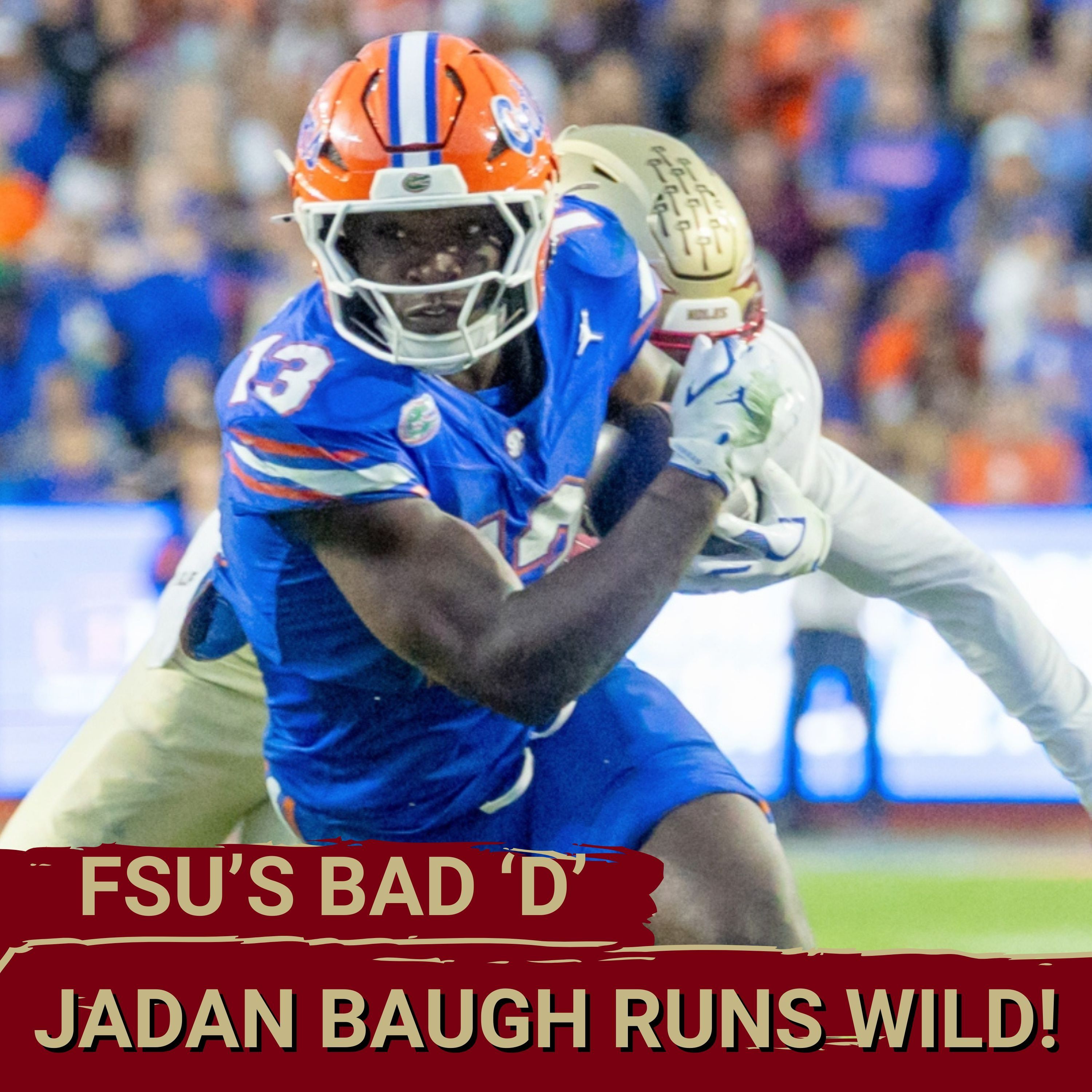 RUN OVER: Florida's Jadan Baugh Sets Rushing RECORD, Florida State Loses 40-21