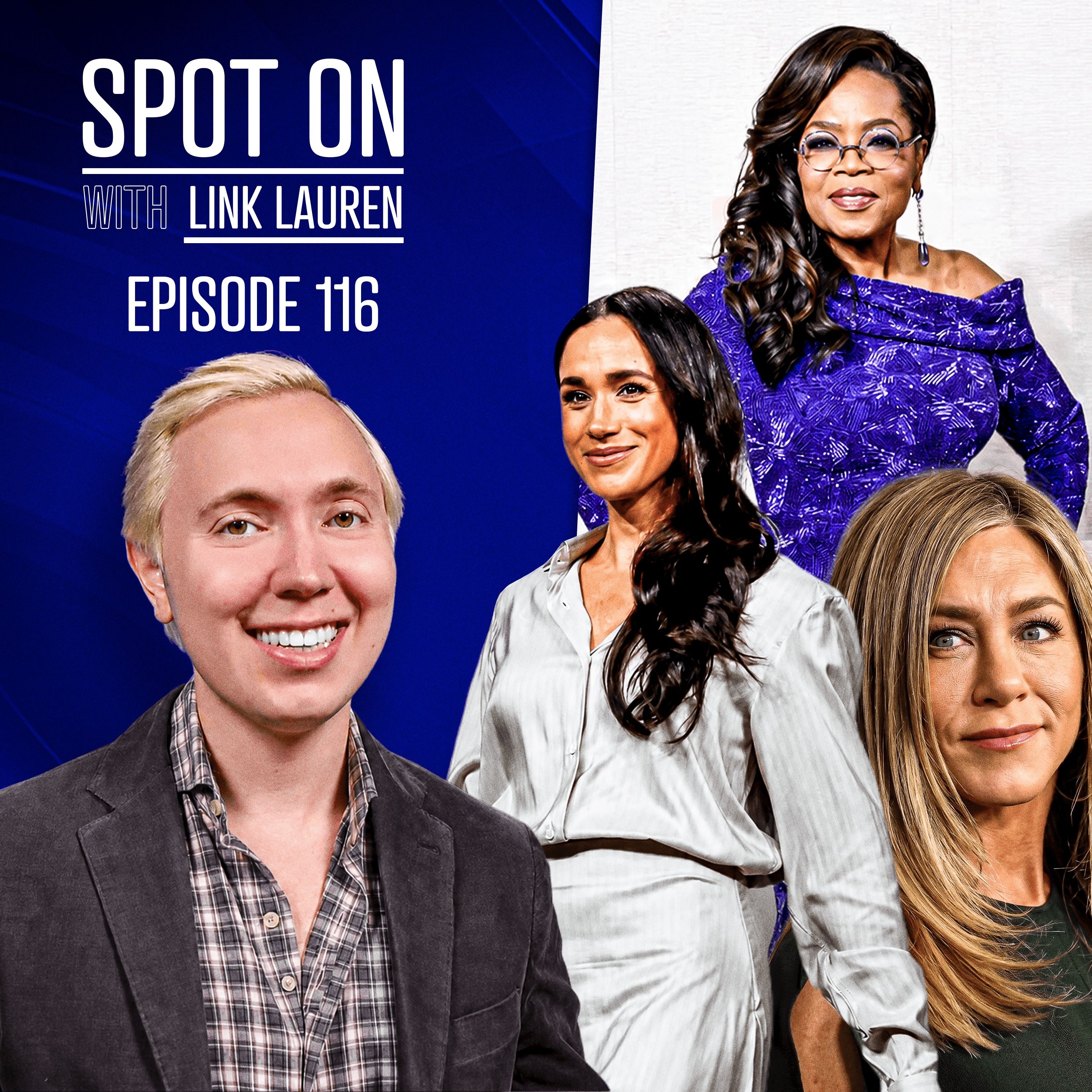 Oprah Swipes at Meghan Markle, Jennifer Aniston’s Cringe Boyfriend, and Brad Pitt’s Ungrateful Kids episode artwork