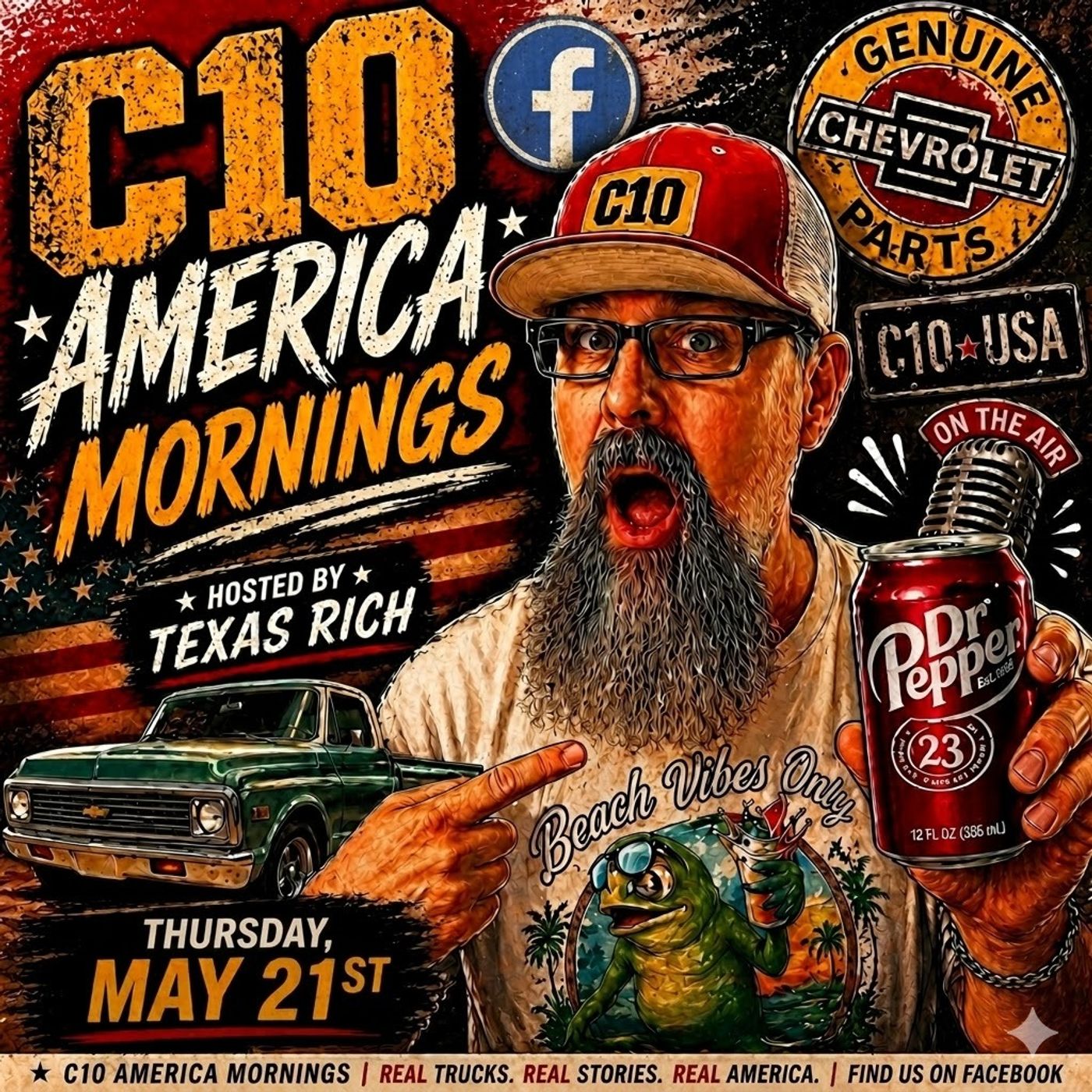 C10 America Facebook Live – Thursday, May 21st, 2026