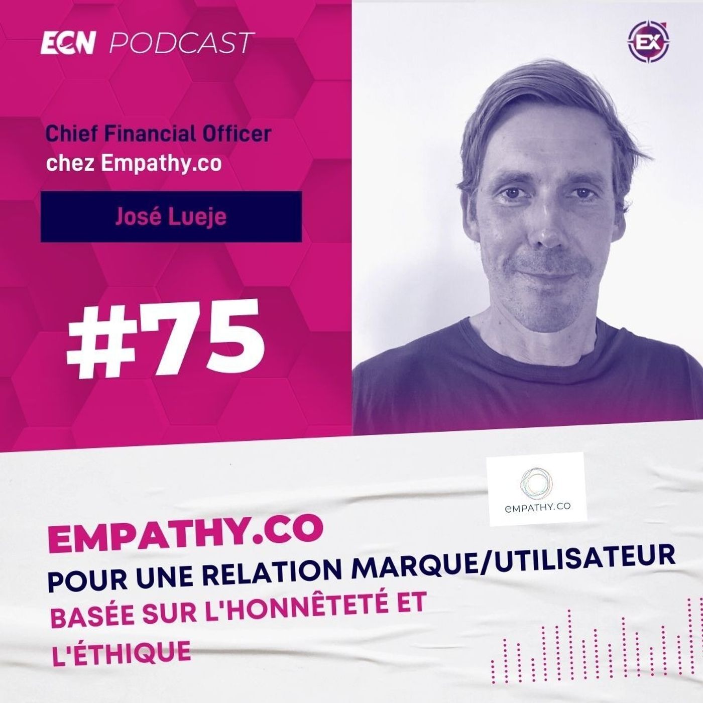 cover of episode #75 Empathy.co : pour une relation marque/utilisateur basée sur l’honnêteté et l’éthique - Les Explorateurs du E-Commerce