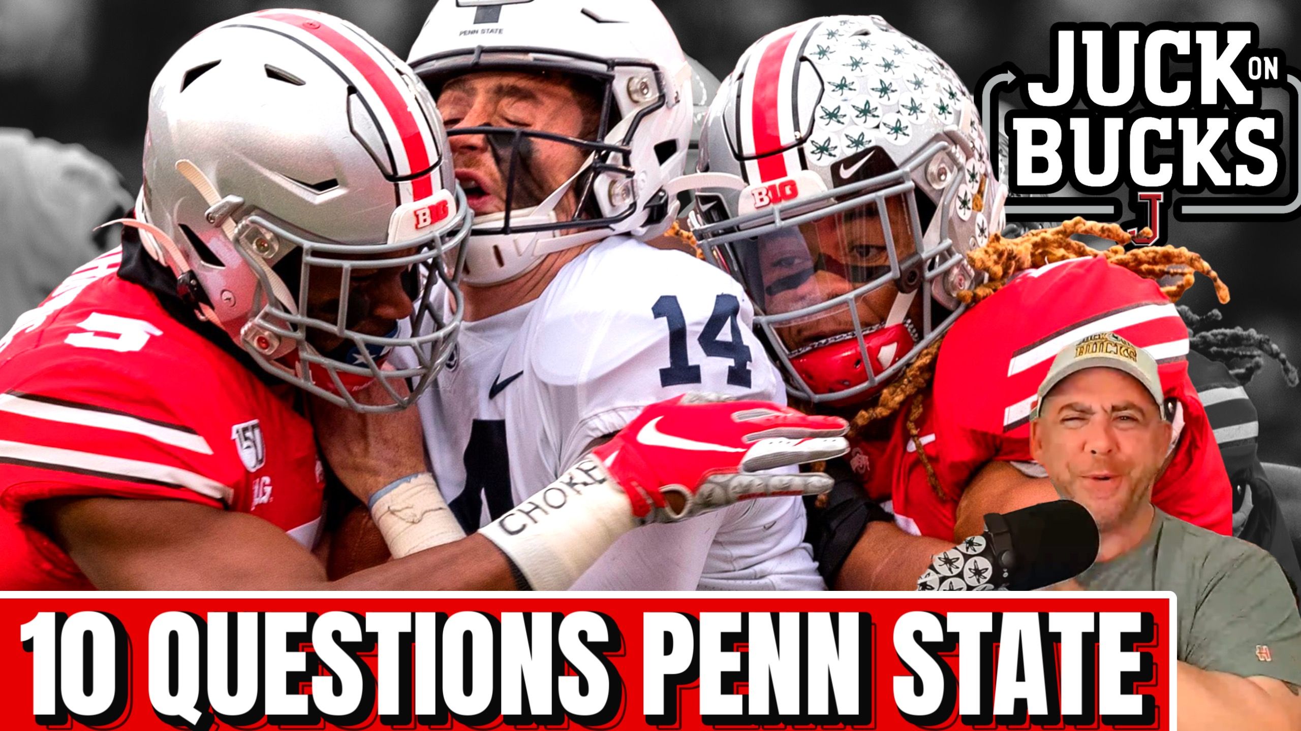 10 Questions for the final annual matchup of Ohio State and Penn State. NO MERCY MATCHUP episode artwork