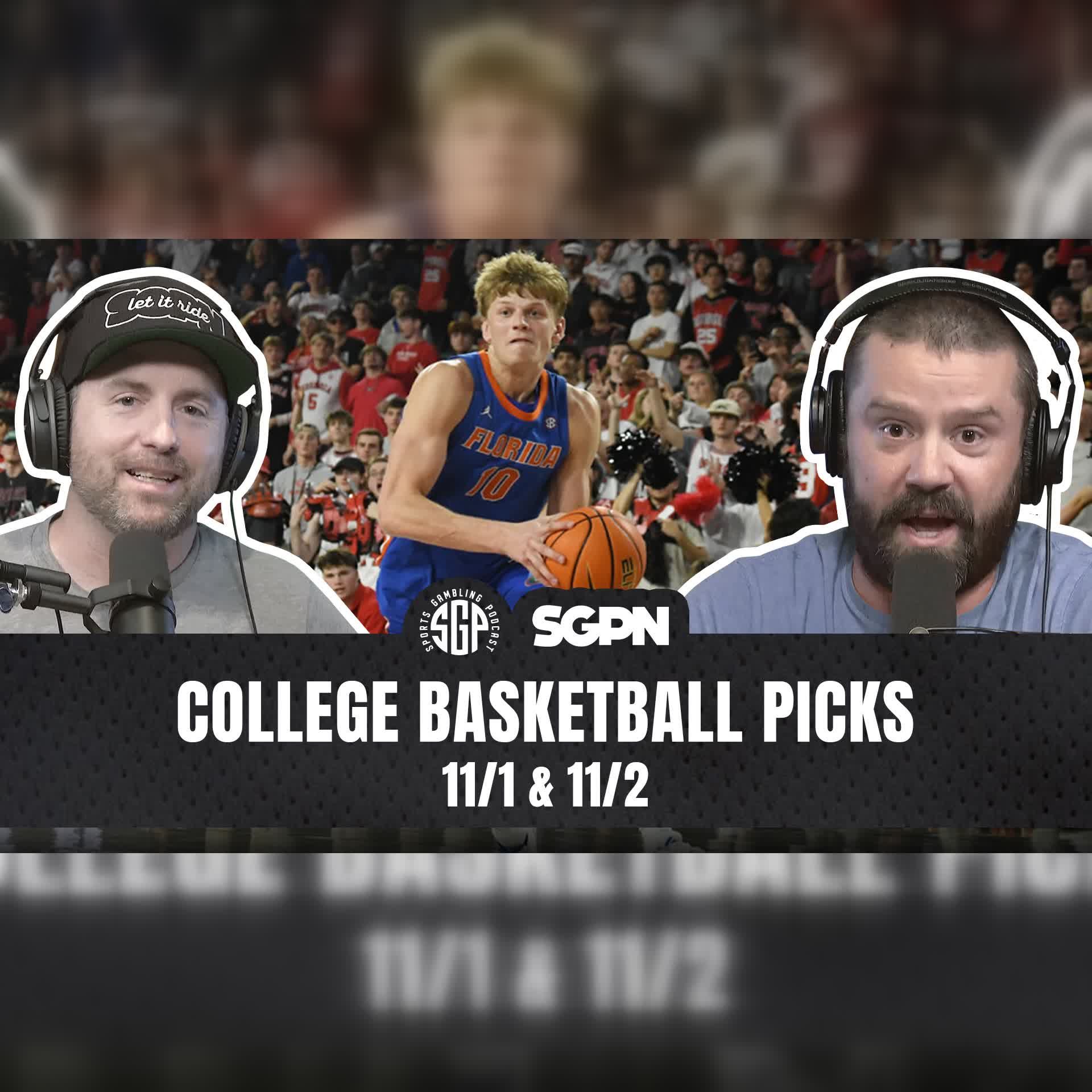 College Basketball Picks: Sunday 11/1 & Monday 11/2 (Ep. 2716)
