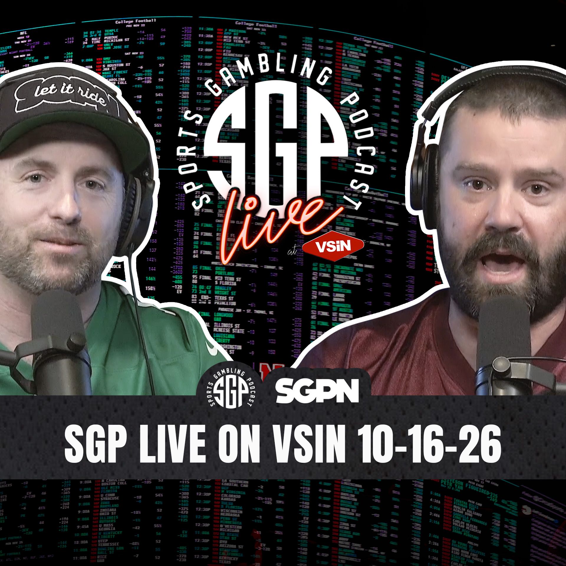 Sports Gambling Podcast LIVE On VSIN (10-16-26) | SGP Live on VSIN episode artwork