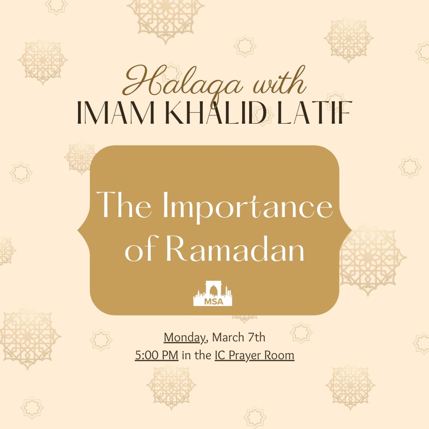 The Importance of Ramadan | Imam Khalid Latif