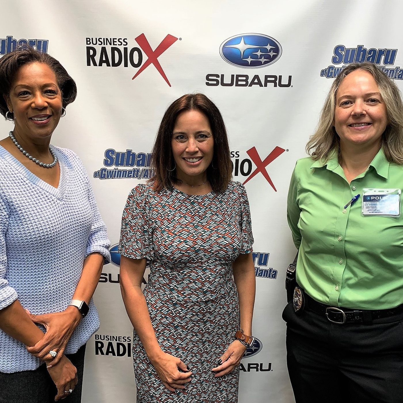 MOXIE AWARD WINNERS: Dr. Jann Joseph with Georgia Gwinnett College, Linnea Miller with Long Table and Gale Higginbotham with Gwinnett County episode artwork