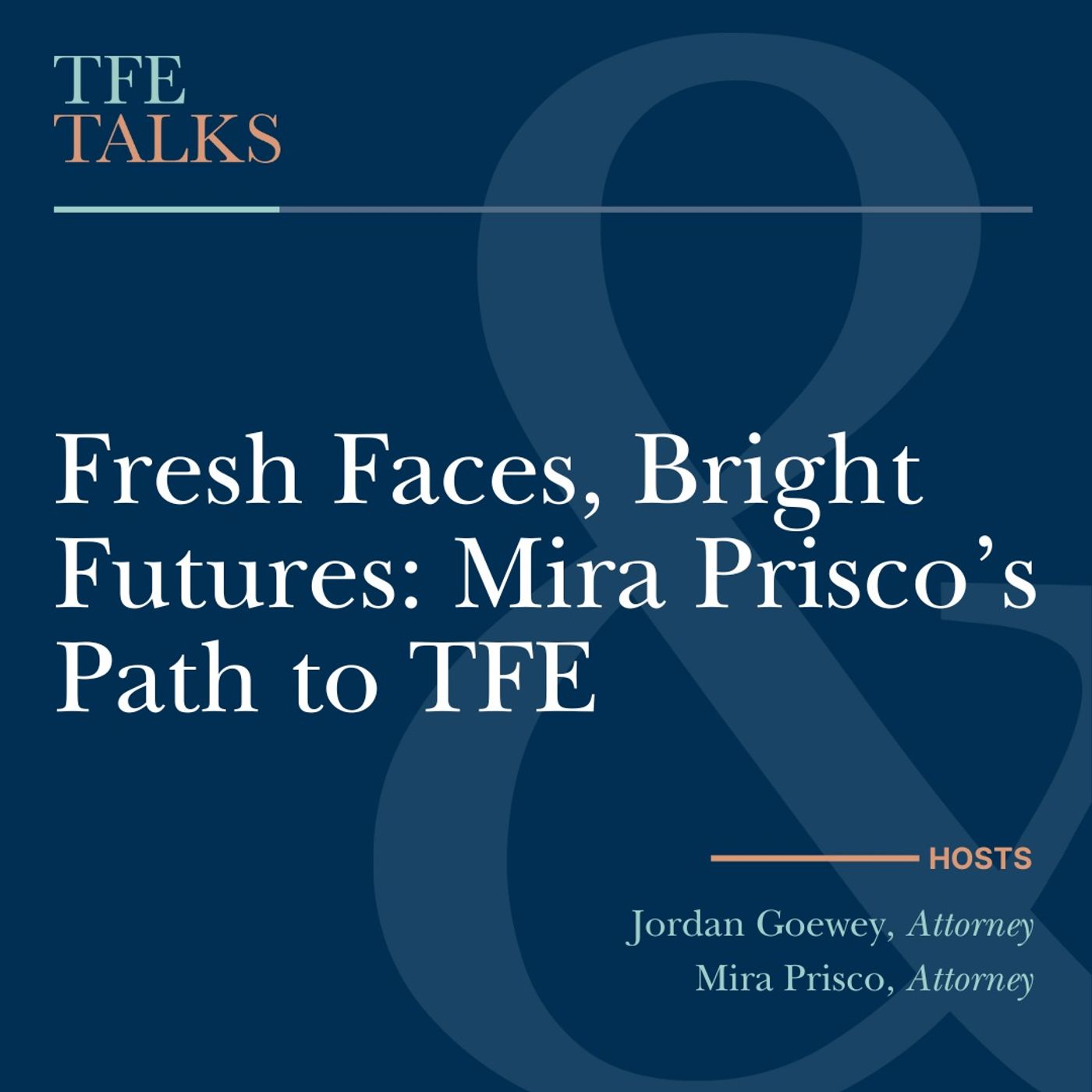 Fresh Faces, Bright Futures: Mira Prisco’s Path to TFE