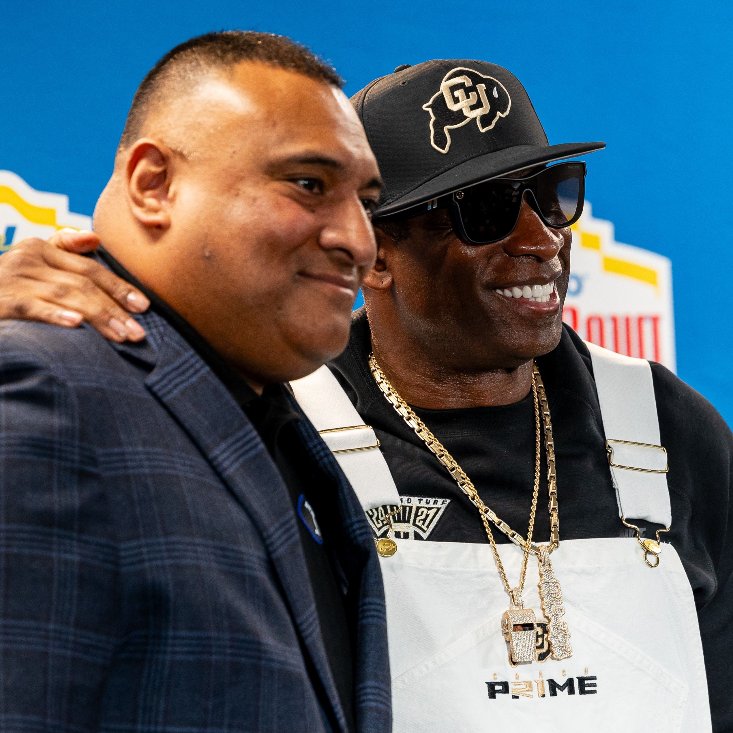 Deion 'Coach Prime' Sanders and Kalani Sitake preview 2024 Alamo Bowl during joint press conference episode artwork