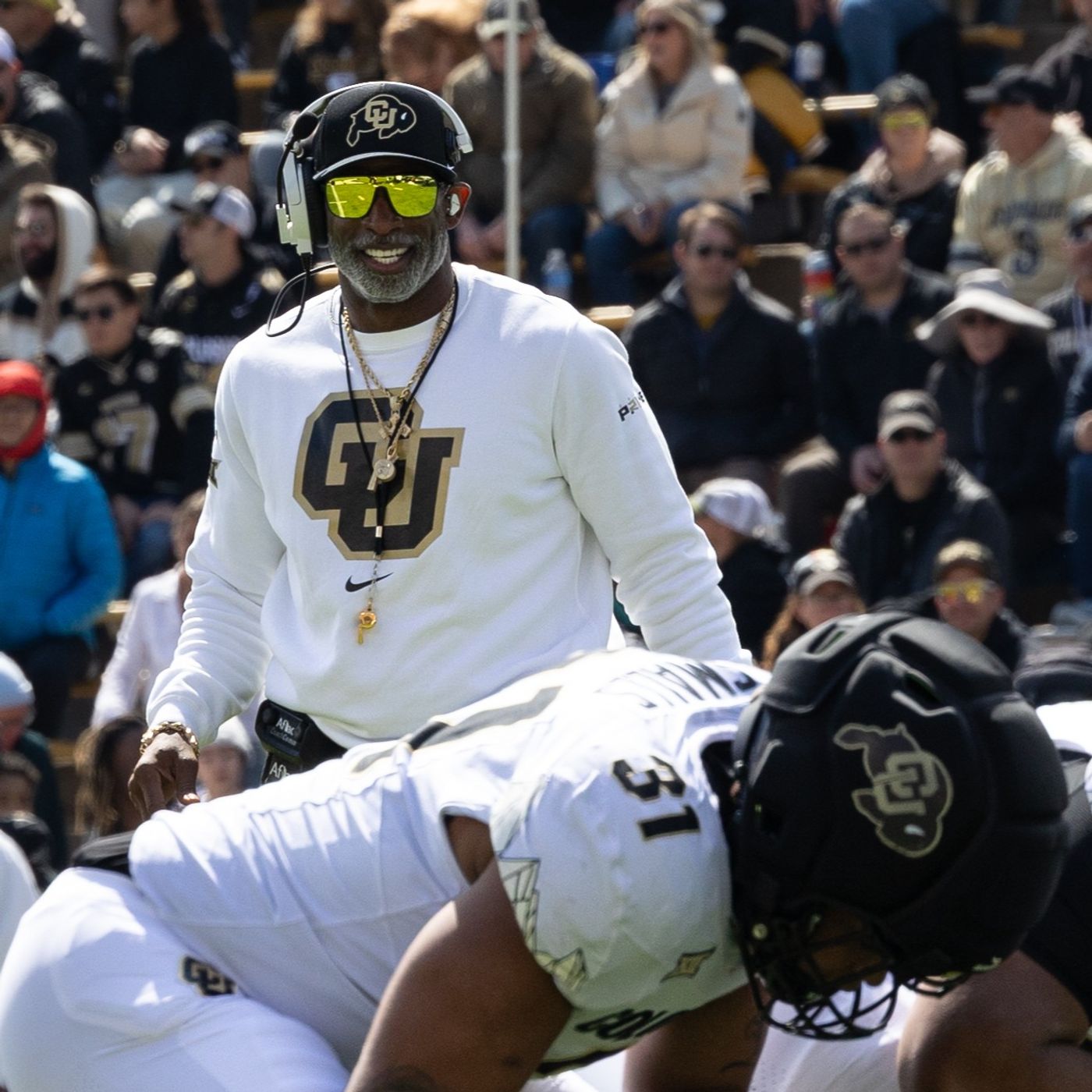 Post-Colorado spring game comments by Coach Prime, QBs Kaidon Salter & Julian Lewis, OT Jordan Seaton & S Ben Finneseth episode artwork
