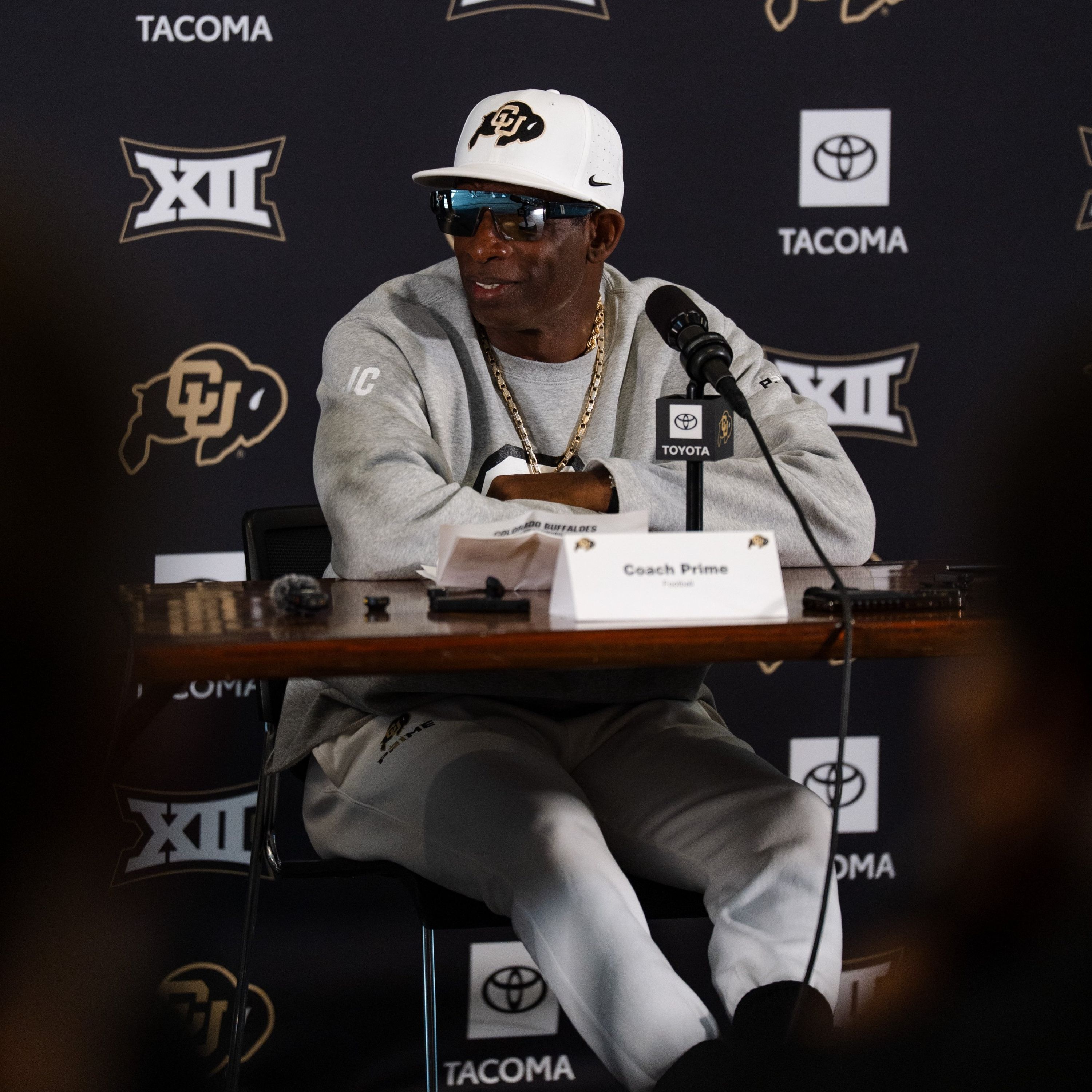 'Coach Prime' encouraged by offensive line play early during camp (Analysis from CU Fall Sports Media Day with Brian Howell) episode artwork
