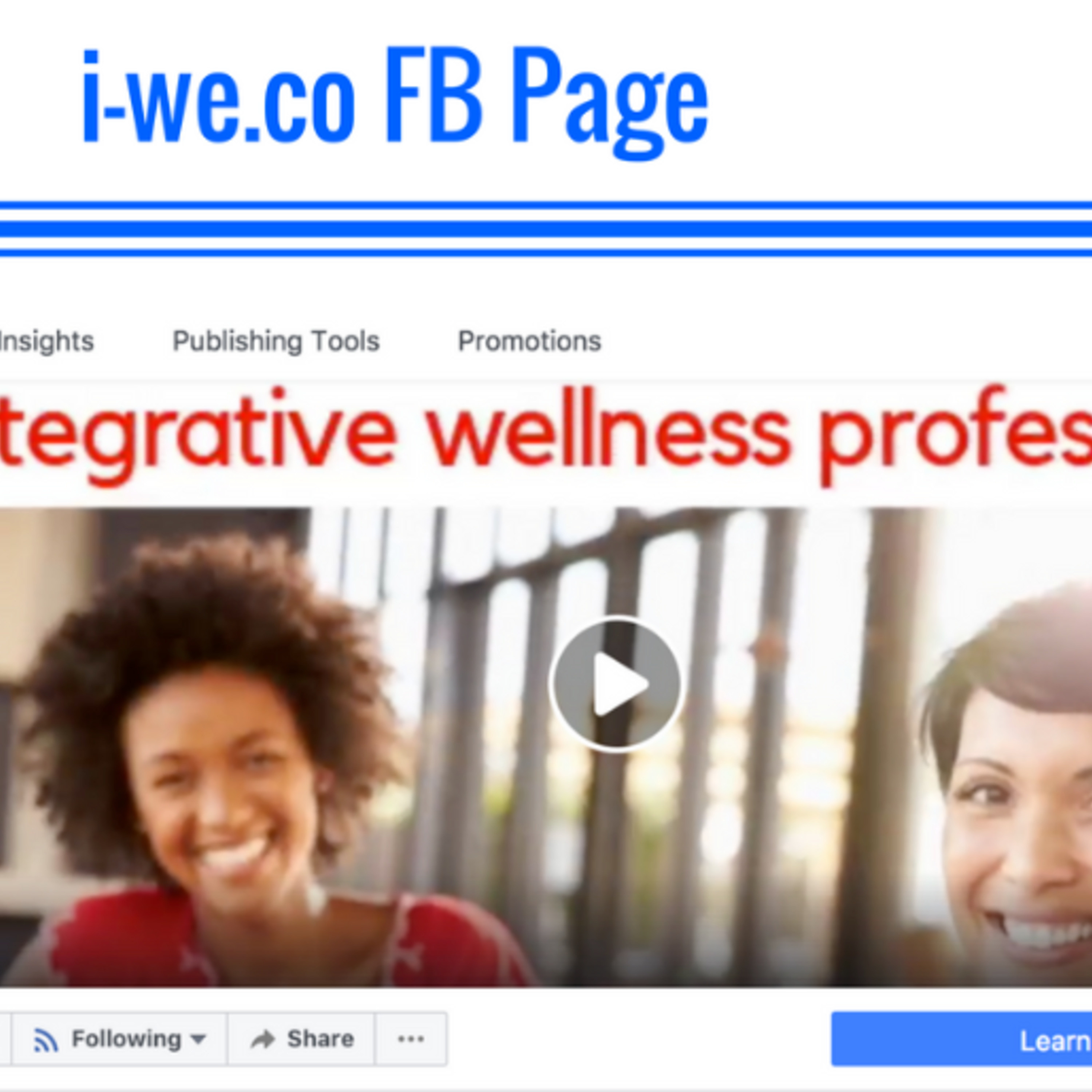 Facebook Starting a group for i-we professionals