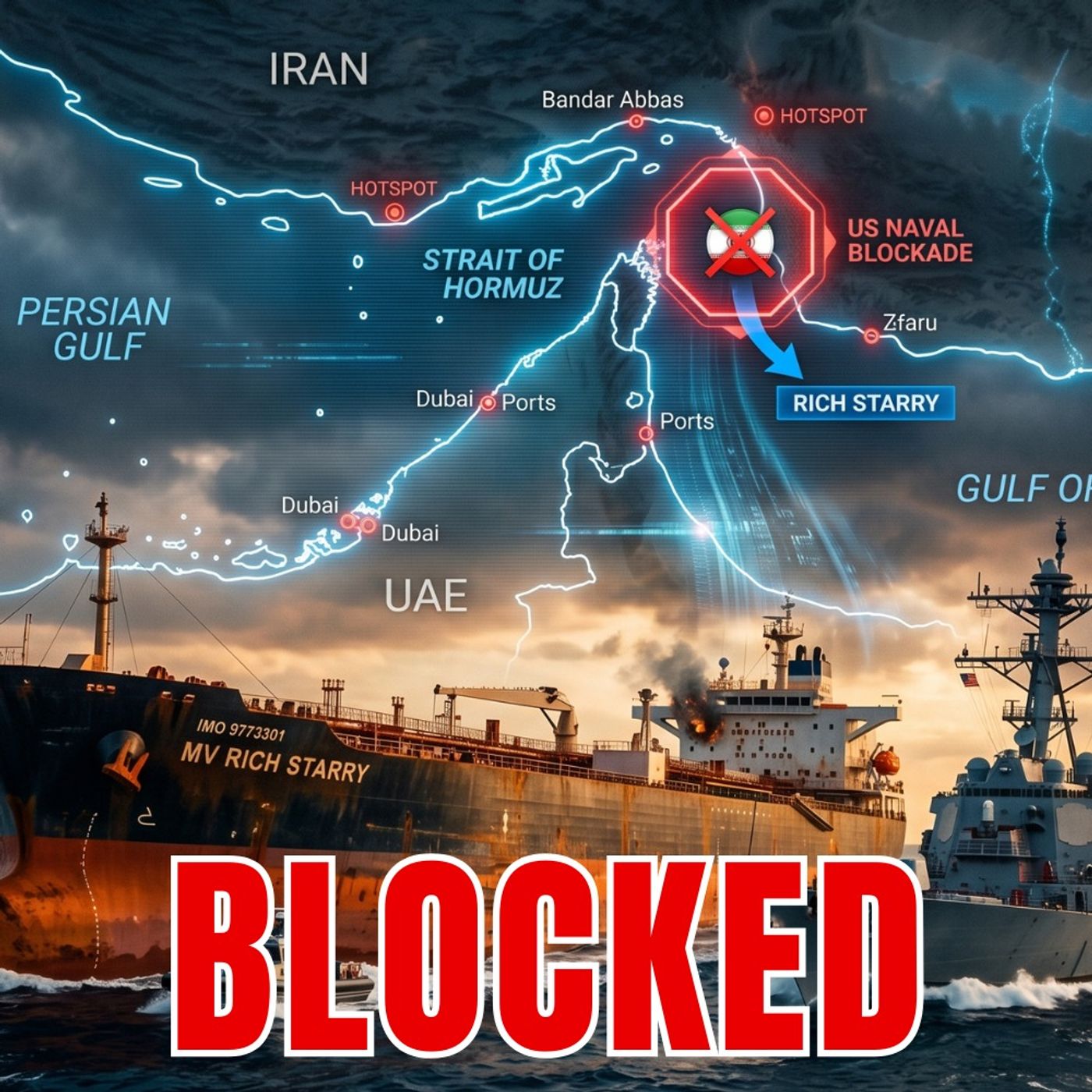 NO ESCAPE: US Navy's Full Blockade of the Strait of Hormuz episode artwork