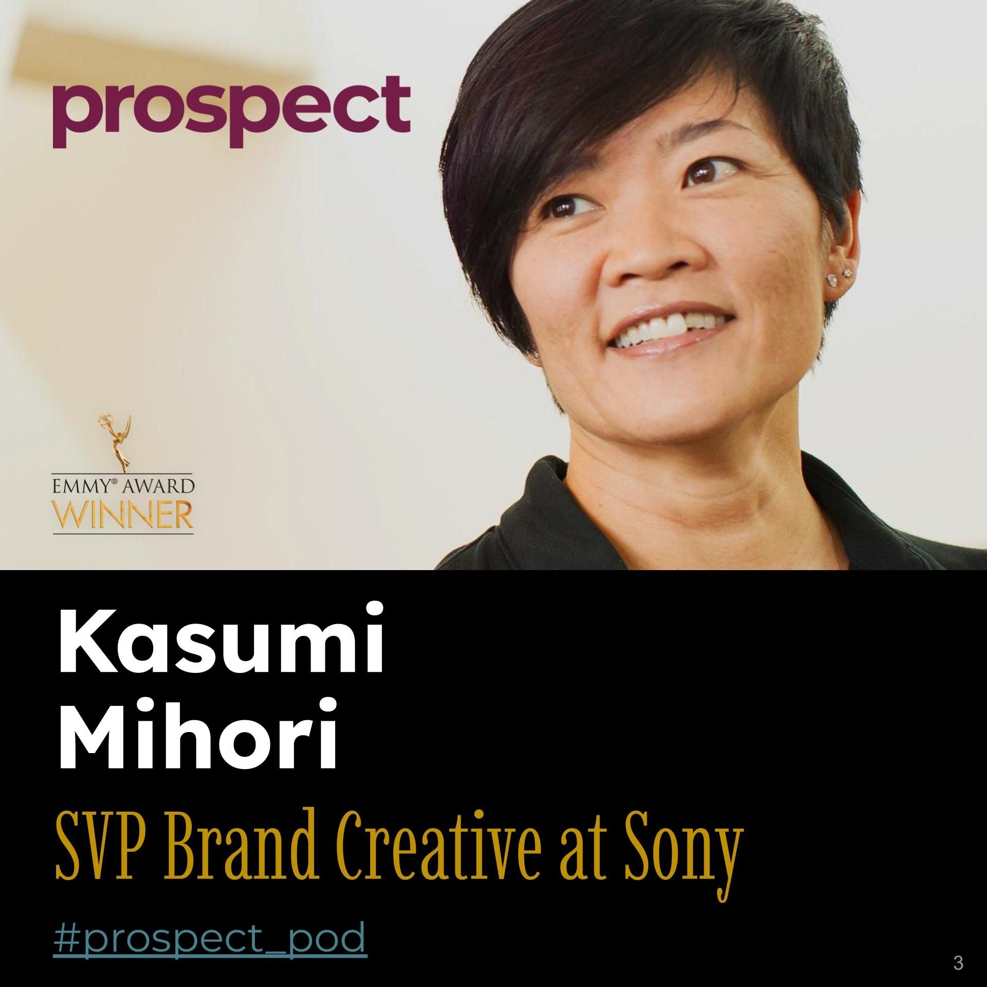 Kasumi Mihori, SVP Brand Creative at Sony Pictures Entertainment