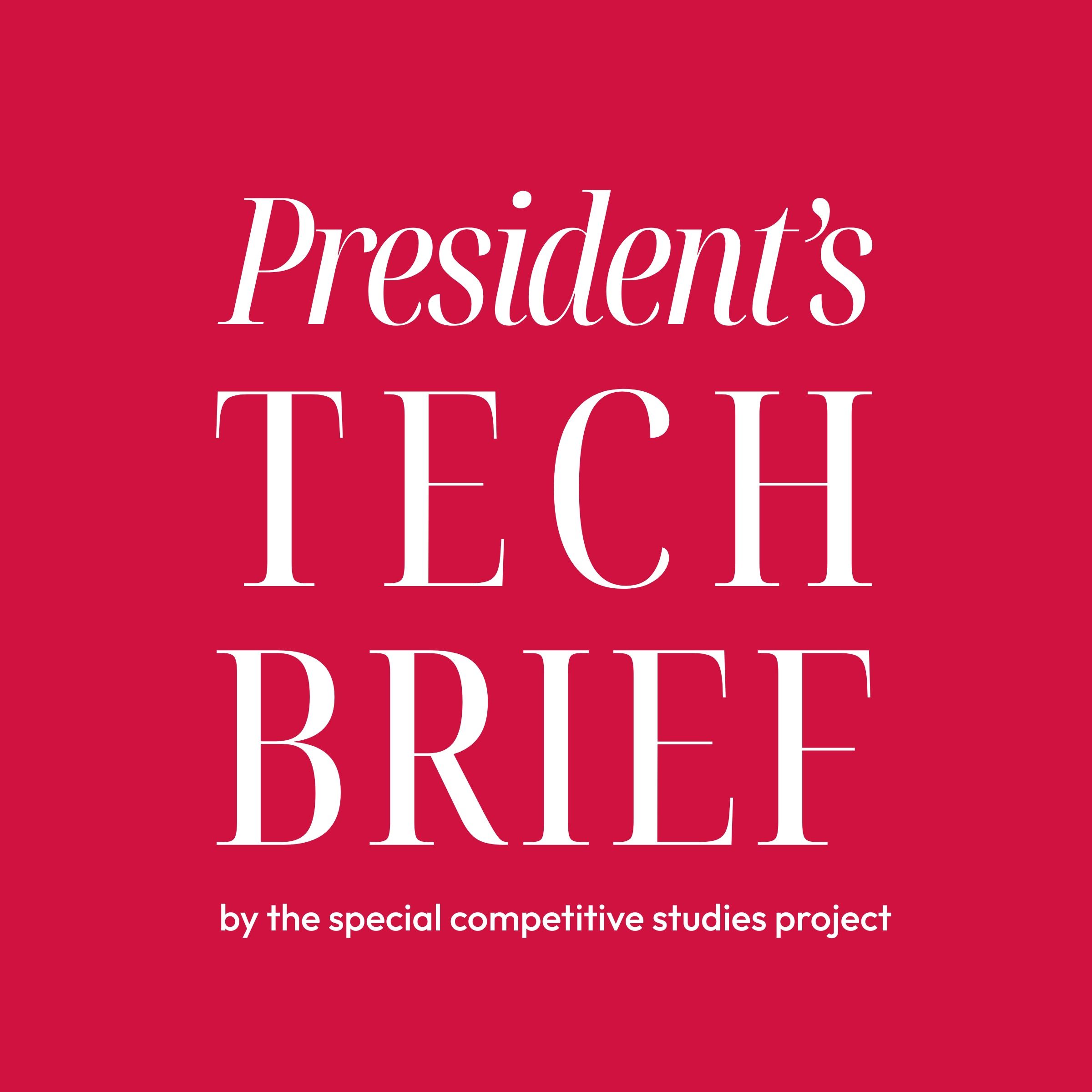 President's Tech Brief cover art
