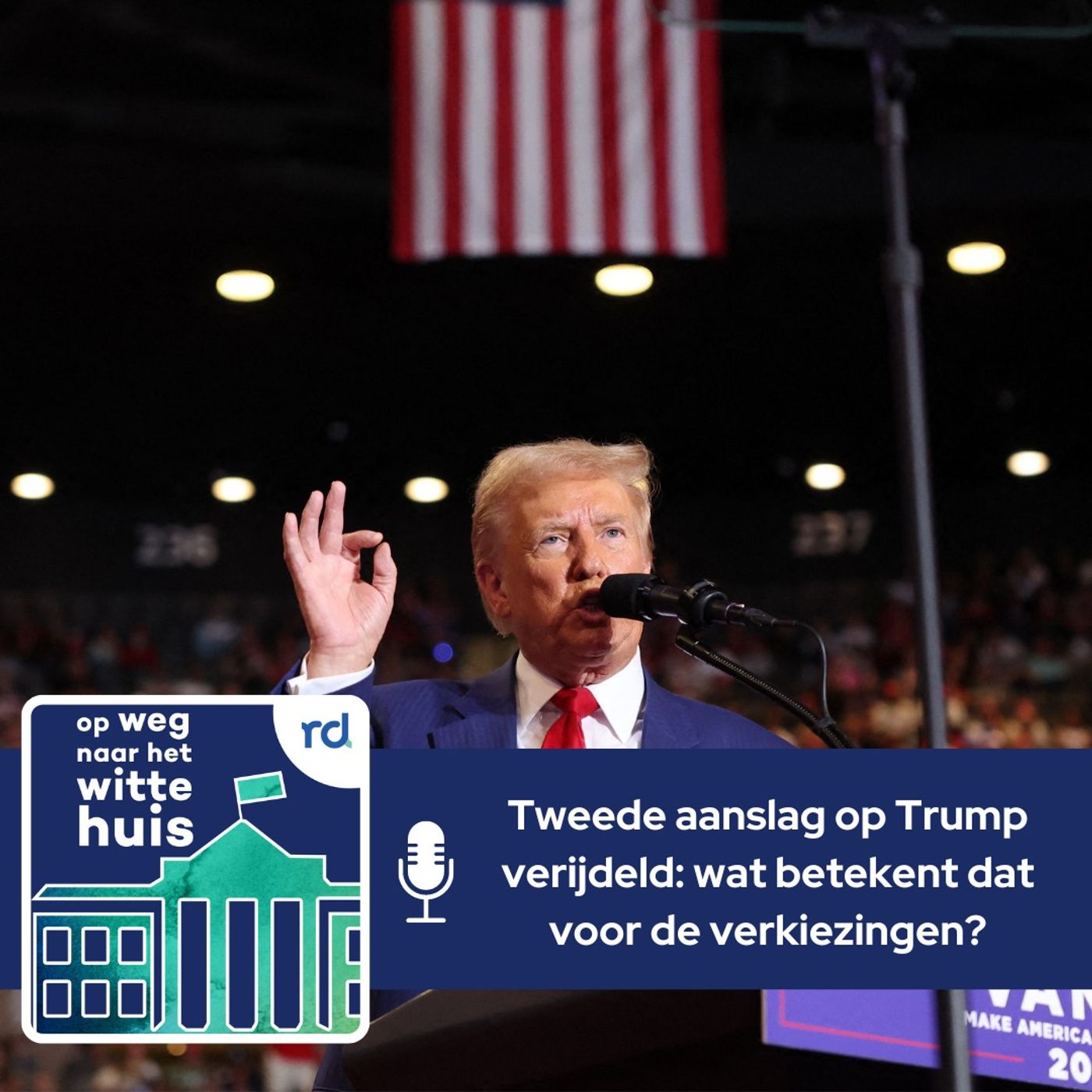 Tweede aanslag op Trump verijdeld: wat betekent dat voor de verkiezingen? episode artwork