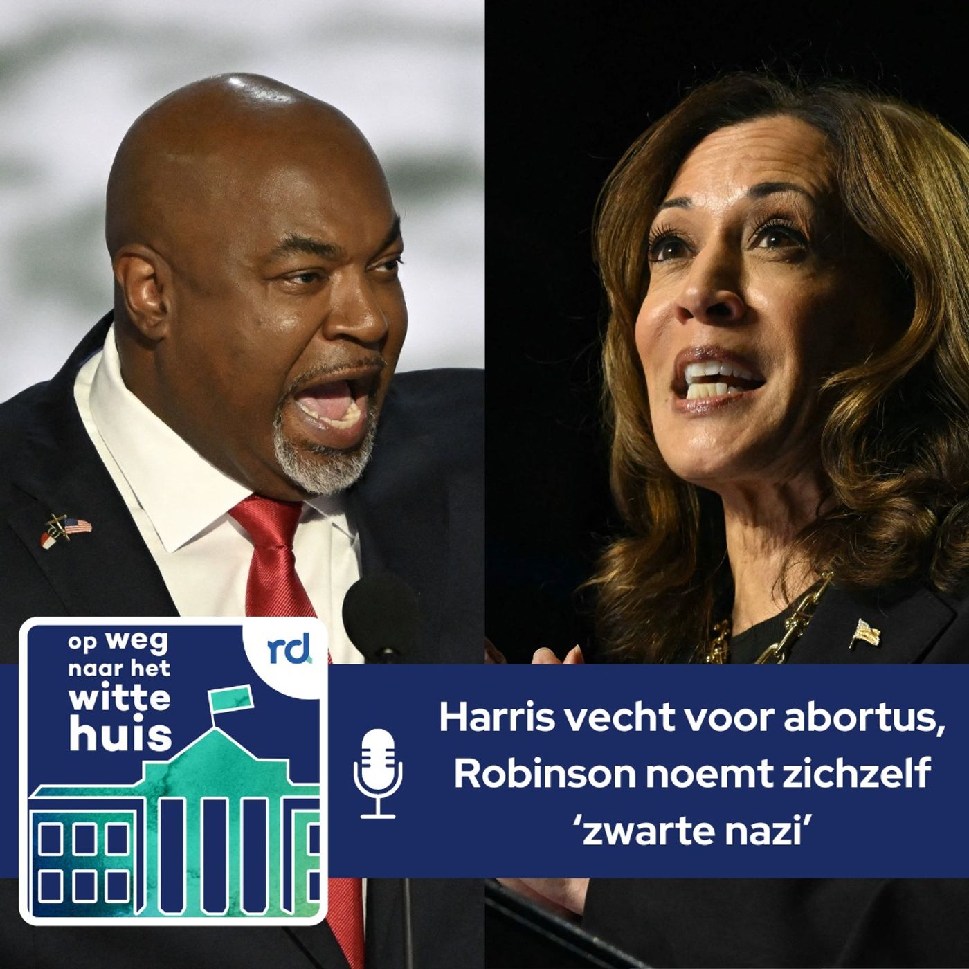 Robinson noemt zichzelf 'zwarte nazi', Harris vecht voor abortus episode artwork