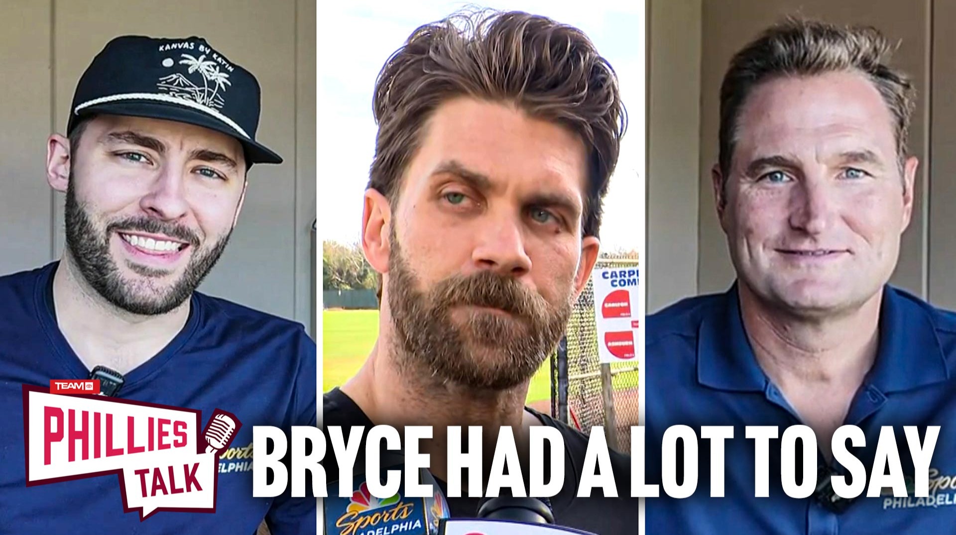 Reacting to Bryce Harper's comments in his first day at camp with John Clark