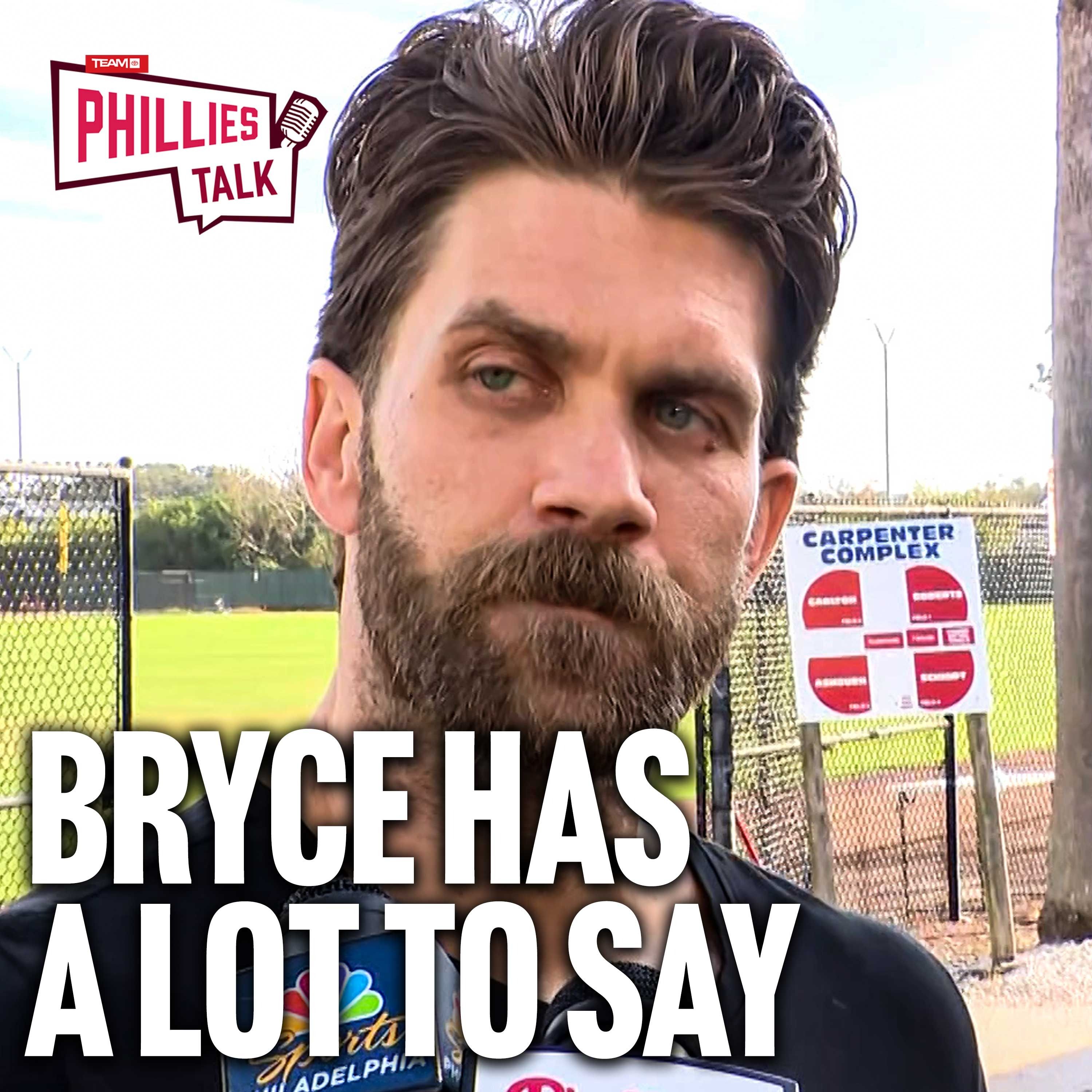 Reacting to Bryce Harper's comments in his first day at camp with John Clark