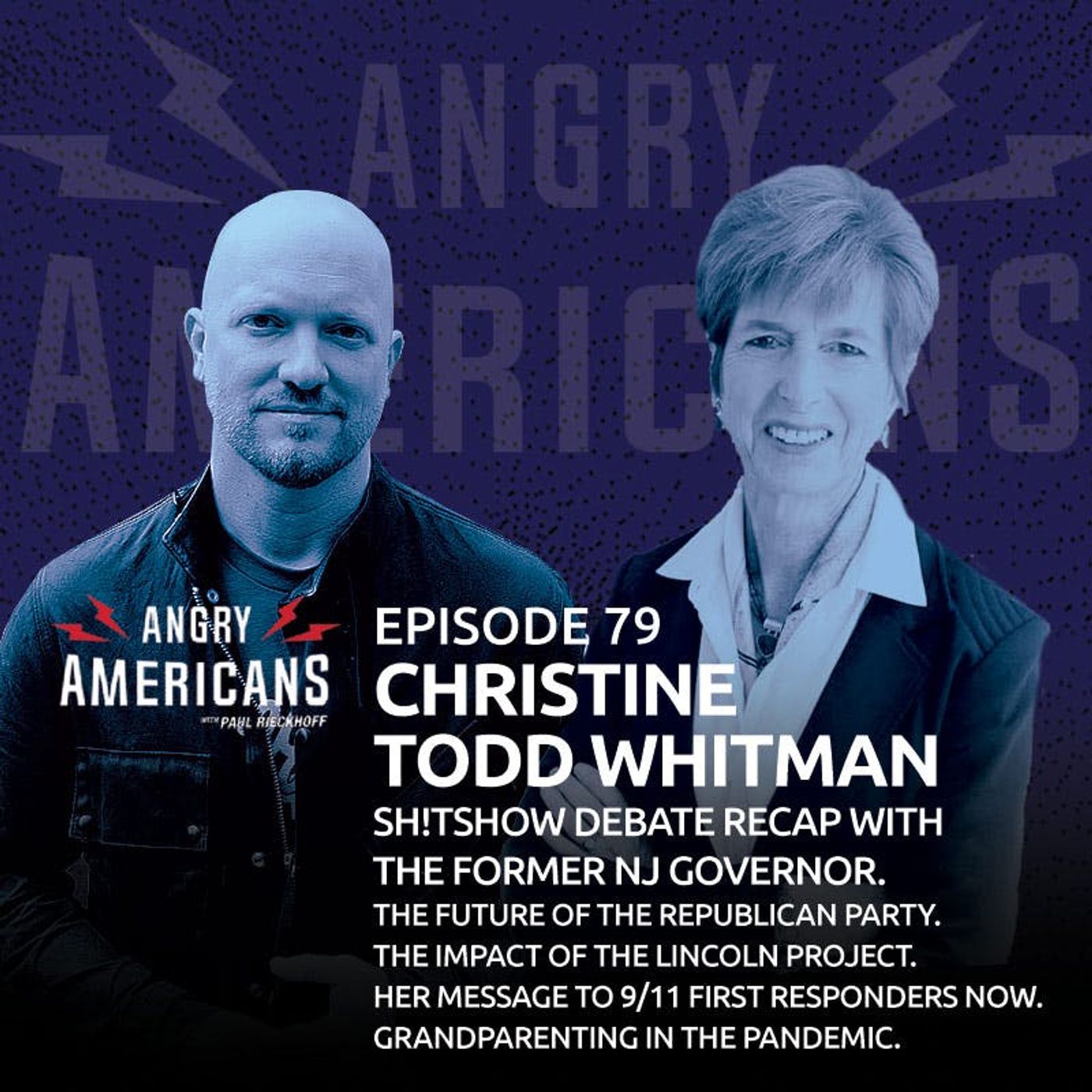 79. Christine Todd Whitman. Sh!tshow Debate Recap with the Former NJ Governor. The Future of the Republican Party. The Impact of The Lincoln Project. Her Message to 9/11 First Responders Now. Grandparenting in the Pandemic.