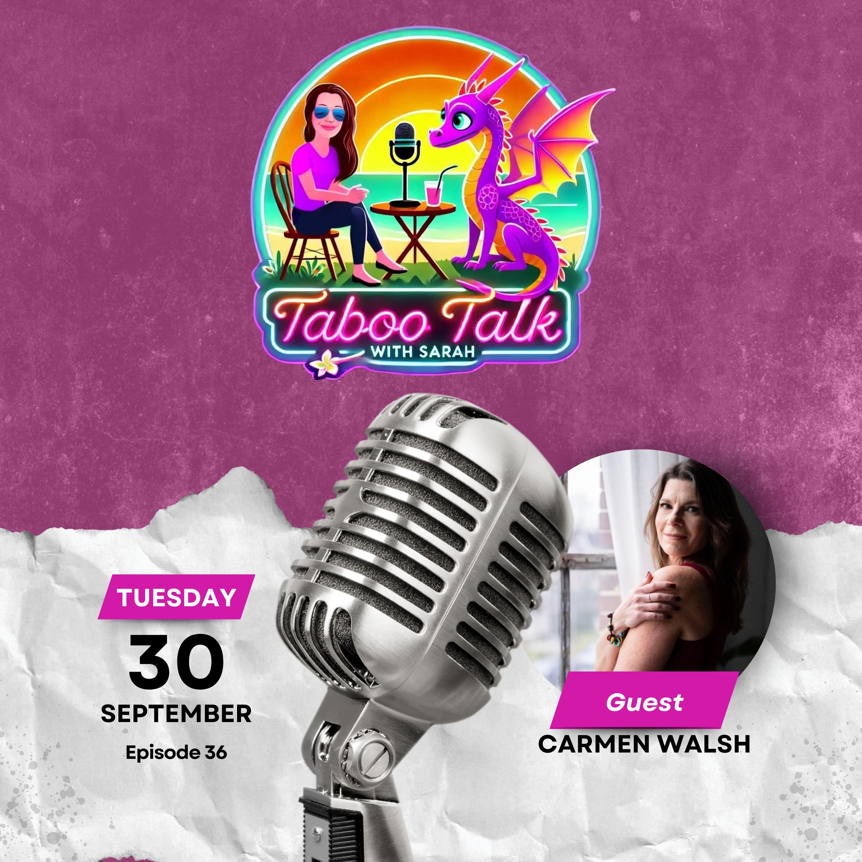 Episode 36 Depth Over Default: Reclaiming Your Life, Your Voice & Your Boundaries with Carmen Walsh episode artwork