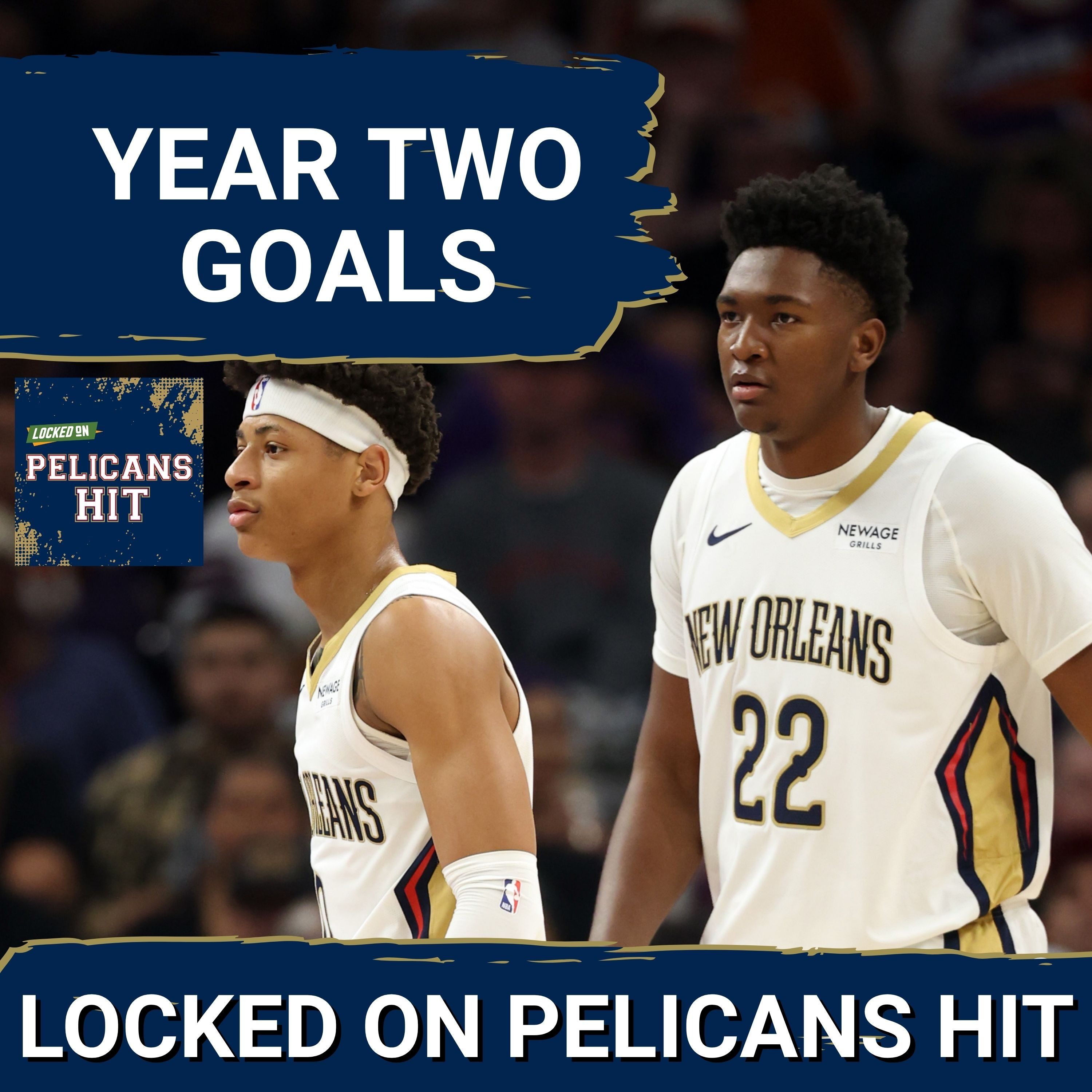 Year Two GOALS For New Orleans Pelicans Sophomore STARS Jeremiah Fears, Derik Queen episode artwork