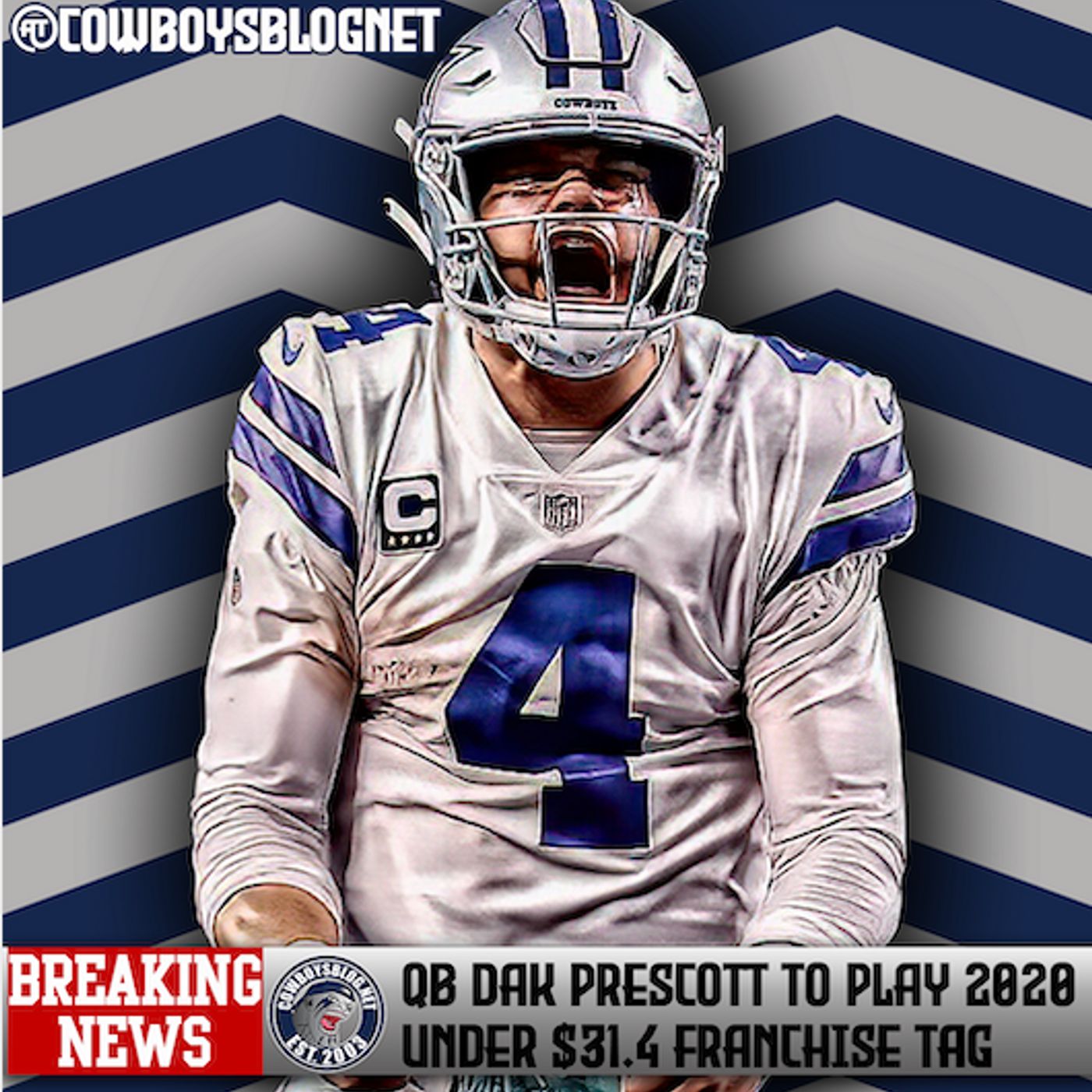 Dak Prescott to Play 2020 Season Under Franchise Tag episode artwork