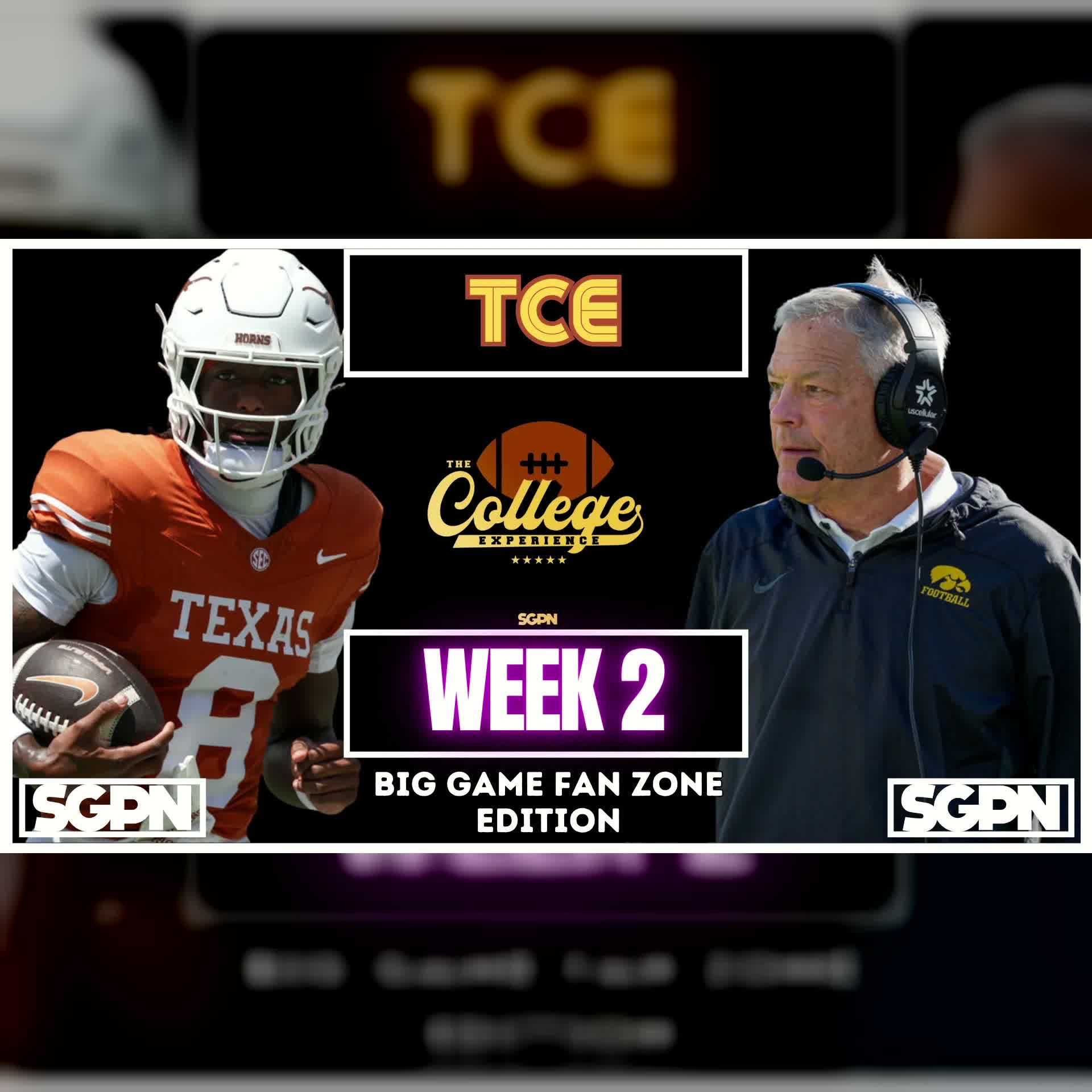 College Football Week 2 Big Game Fan Zone: Cy-Hawk & Buckeyes-Longhorns | The College Football Experience (Ep. 3167) episode artwork