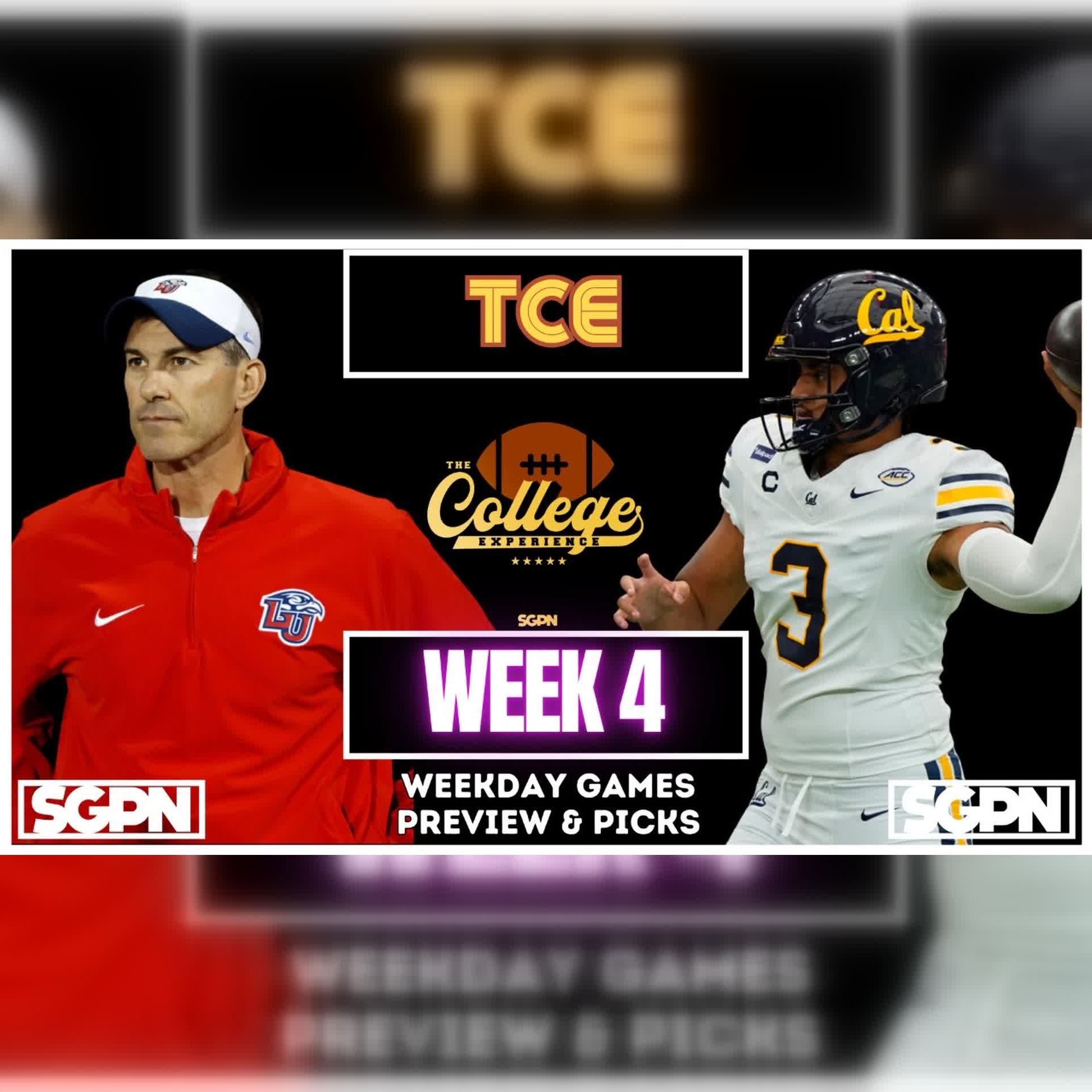 College Football Week 4 Weekday Games Preview & Picks (Ep. 3173)
