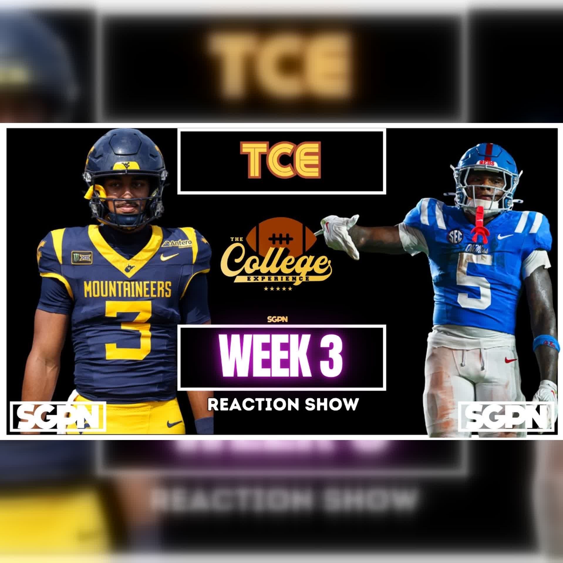 College Football Week 3 Reaction Show (Ep. 3172)