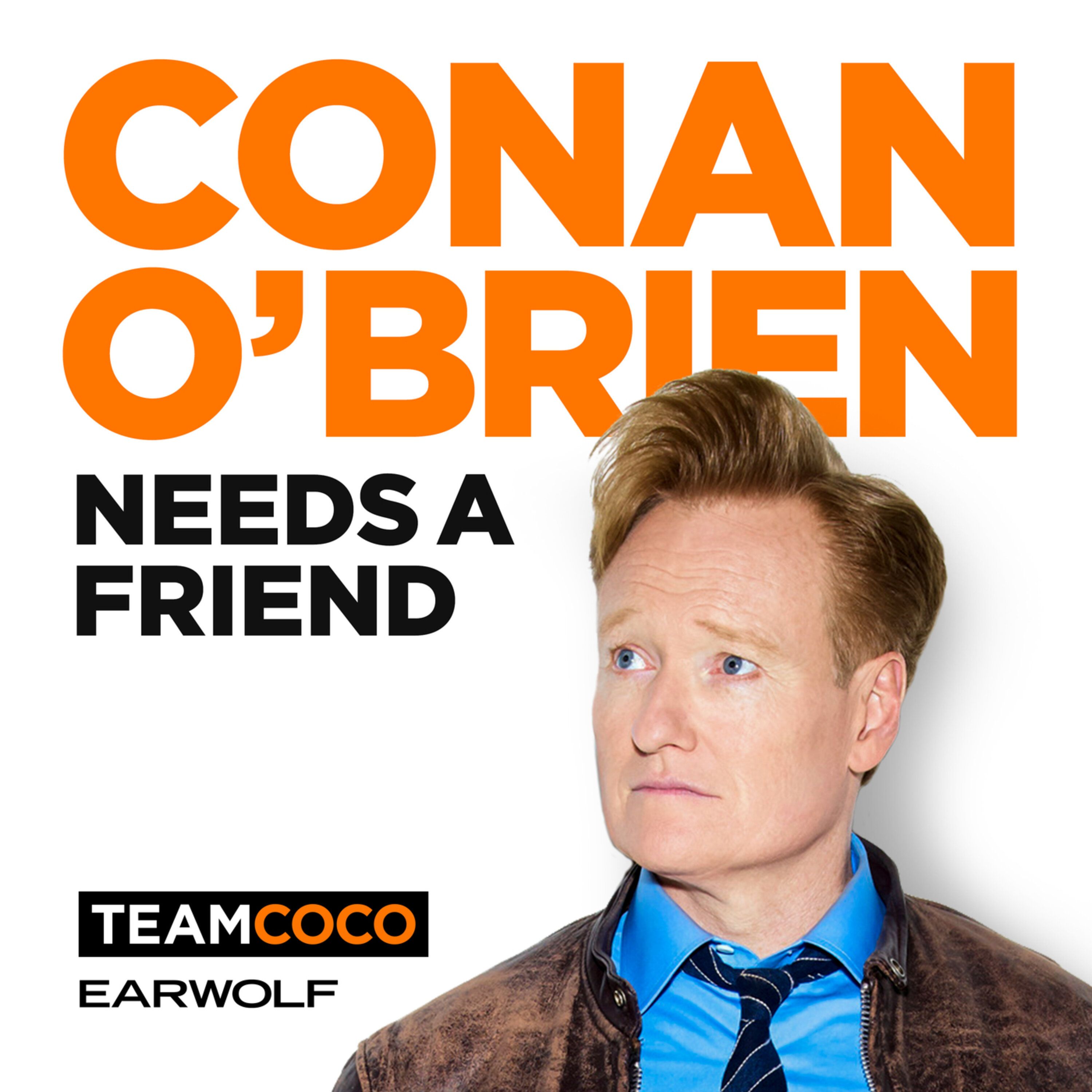 Conan O'Brien and writer Mike Sweeney