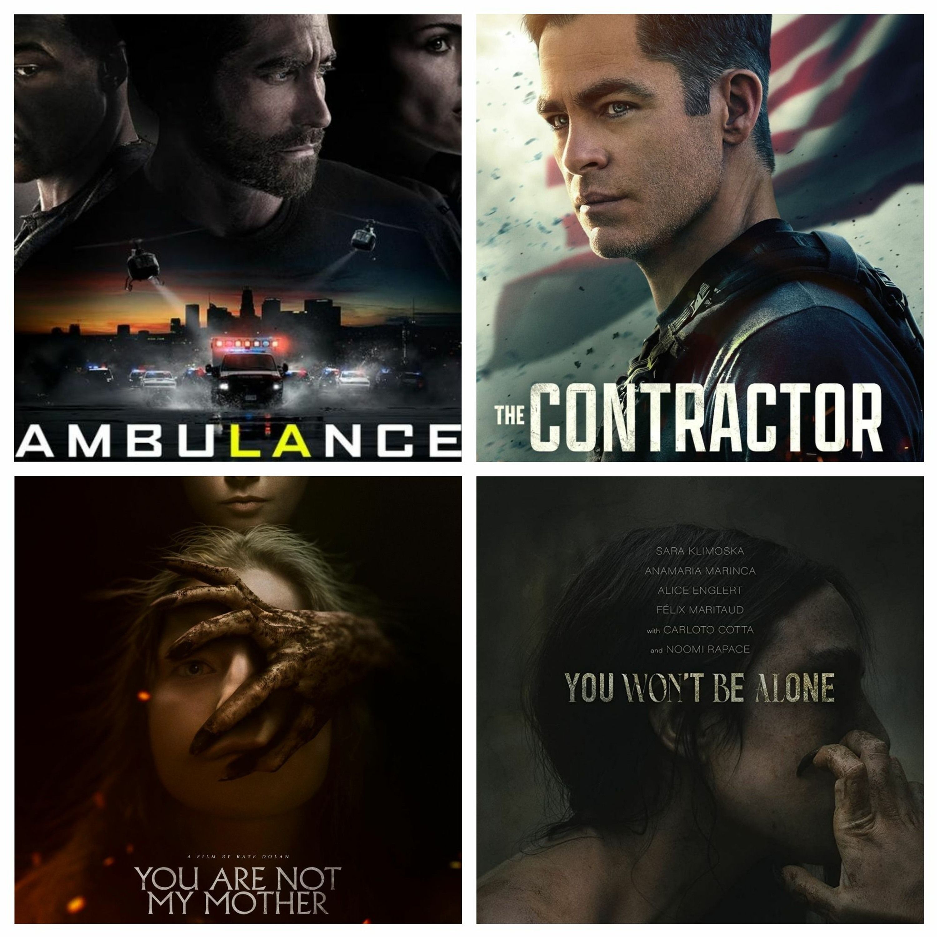 Ambulance I The Contractor I You Are Not My Mother I You Won't Be Alone